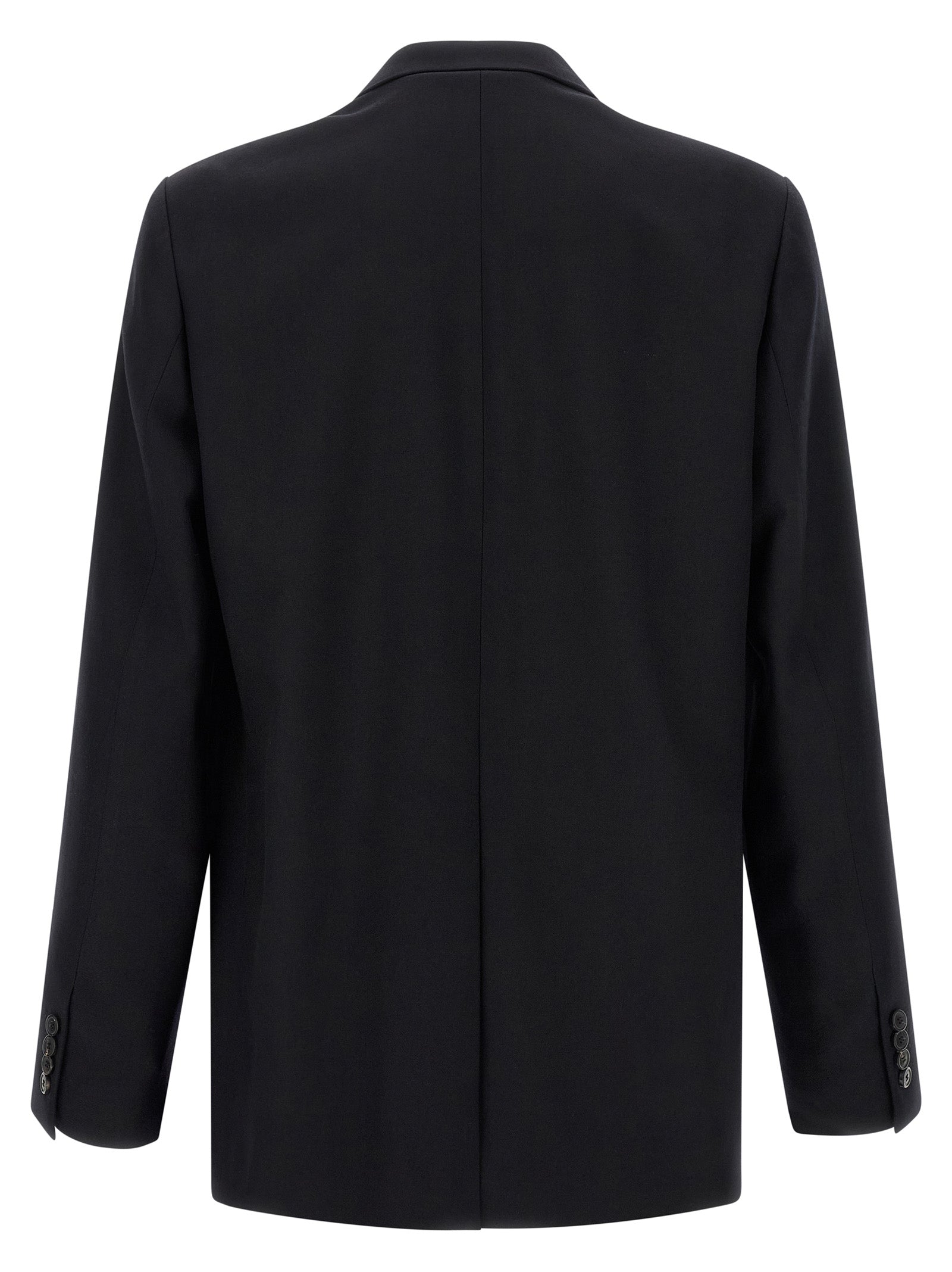 Dries Van Noten Schwarzer Wollblazer