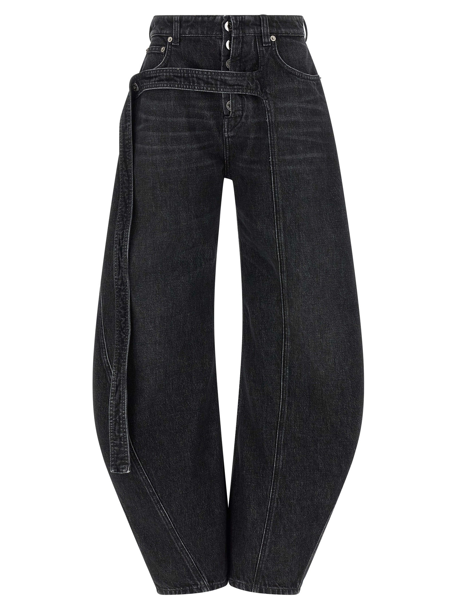 Jean Paul Gaultier Schwarze Baumwolljeans Denim