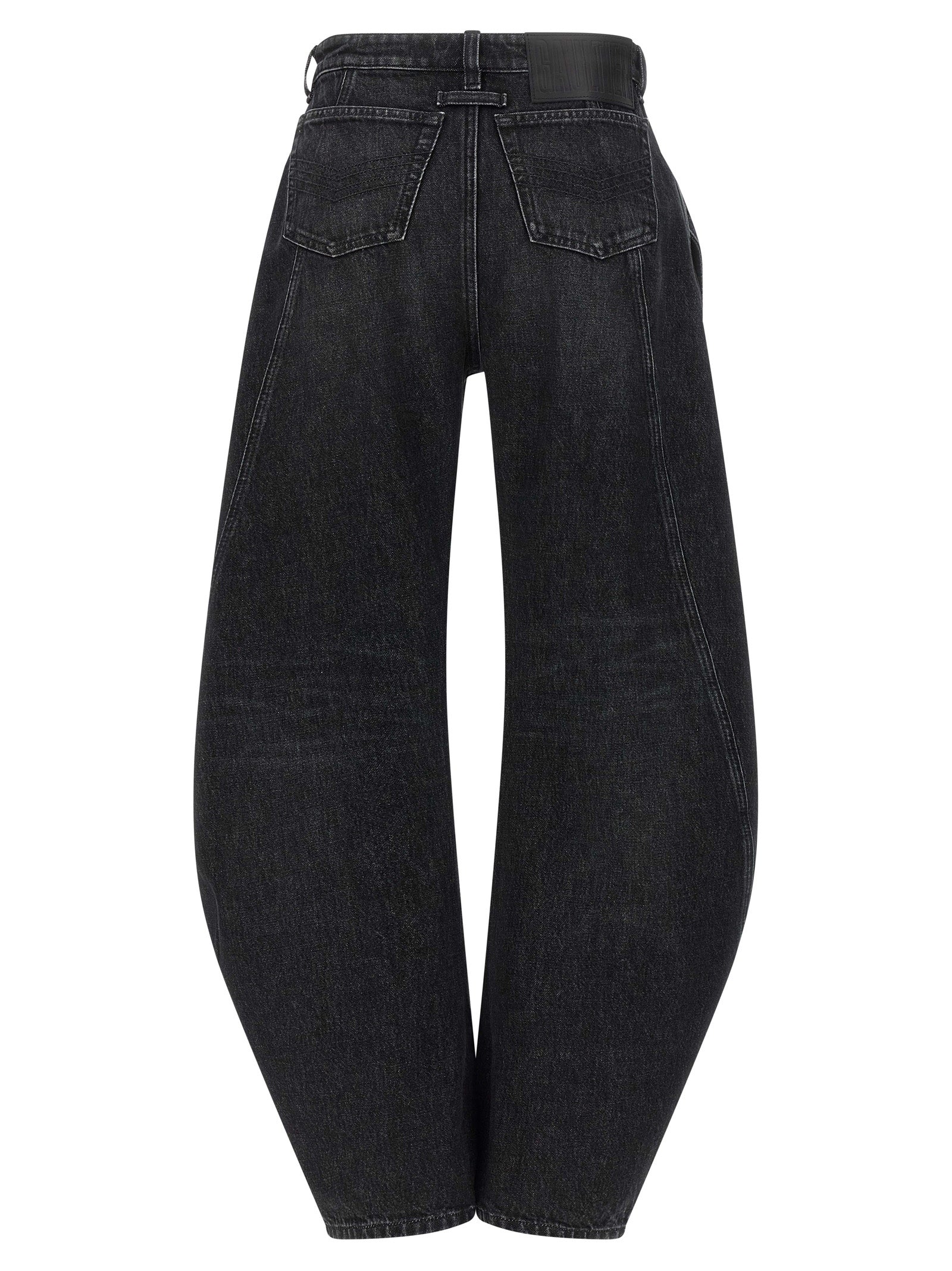 Jean Paul Gaultier Schwarze Baumwolljeans Denim