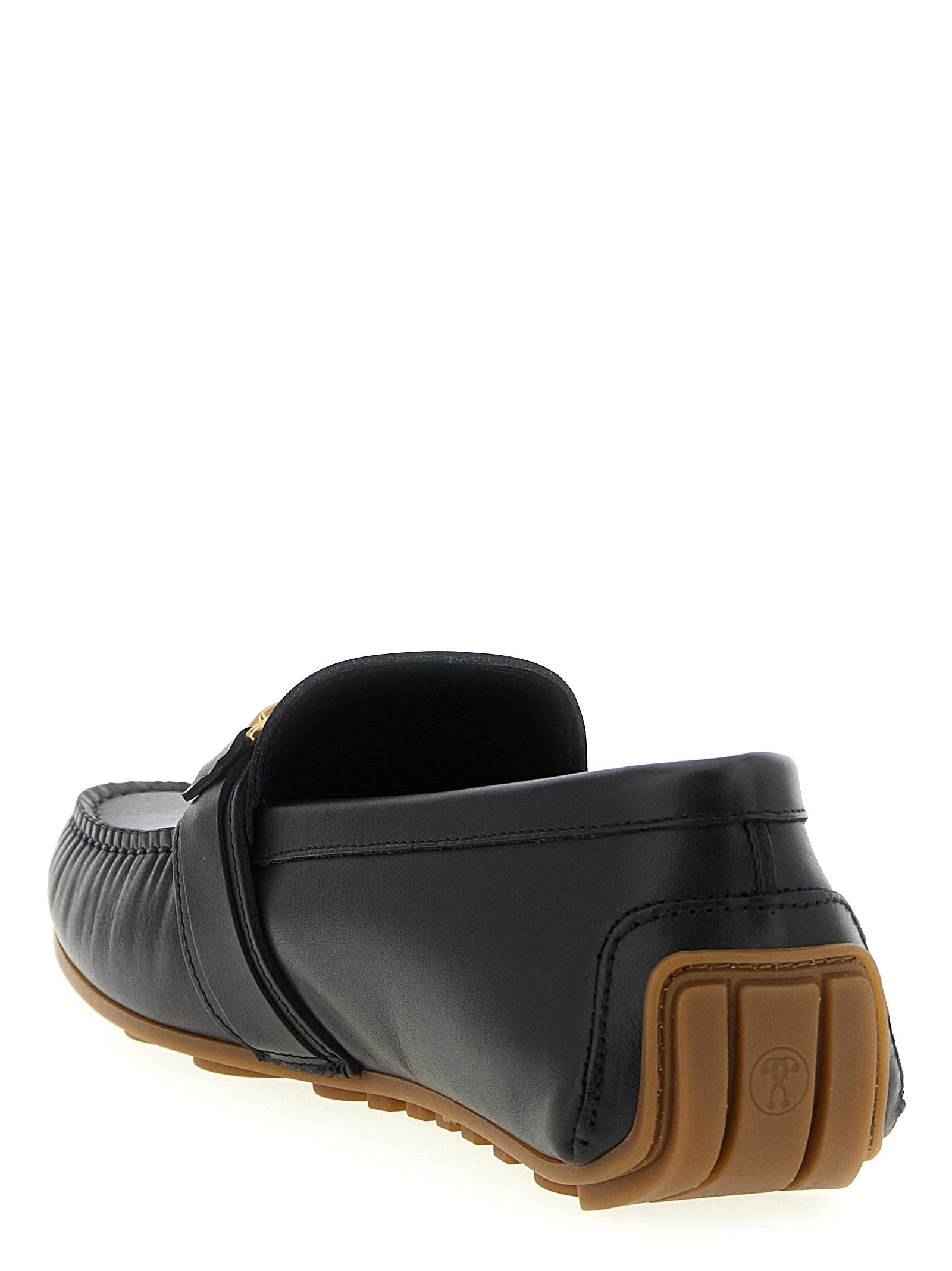Moschino Schwarze Leder Loafer zum Hineinschlüpfen
