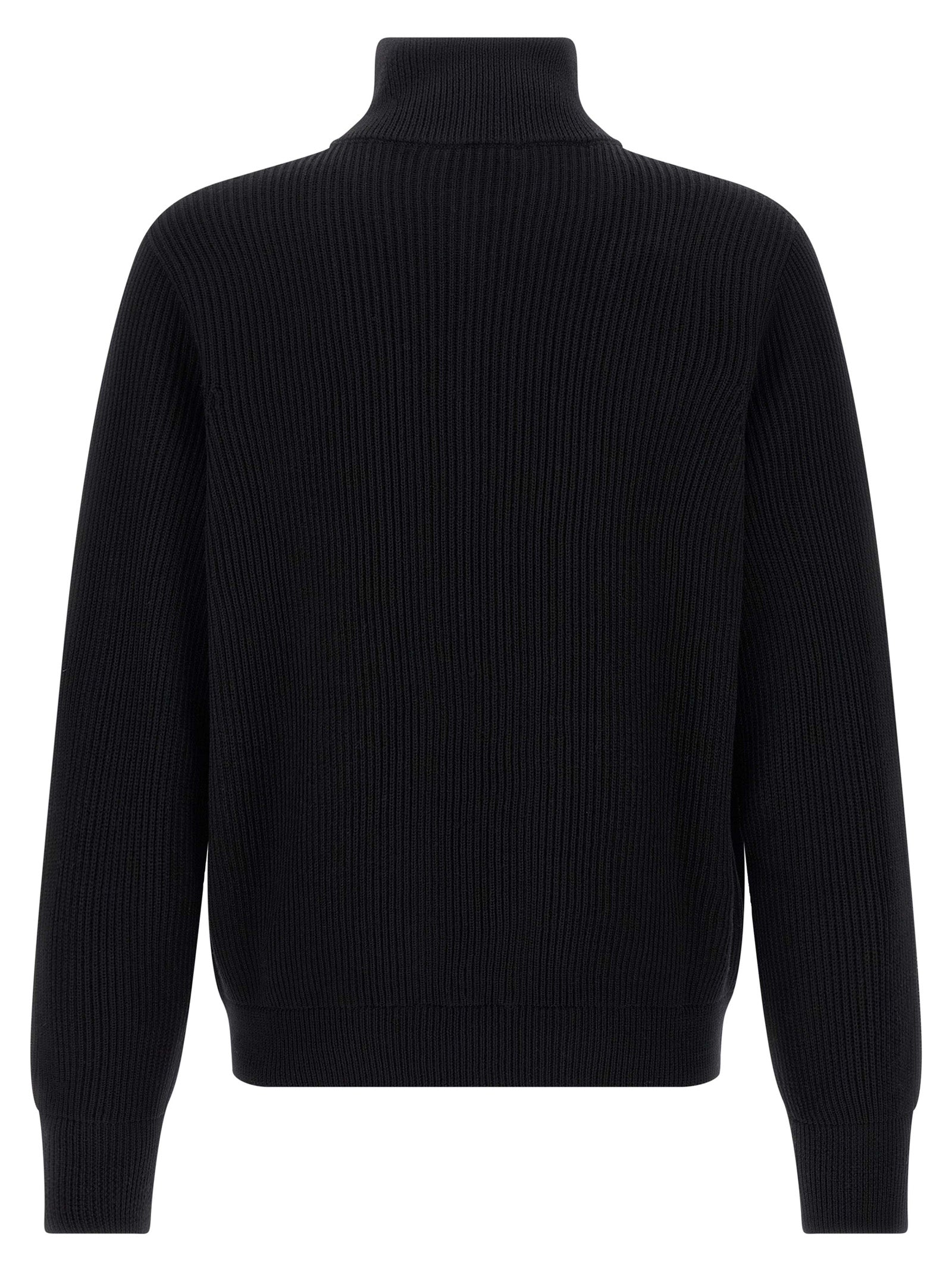 Roberto Collina Schwarzer Cardigan aus Merinowolle