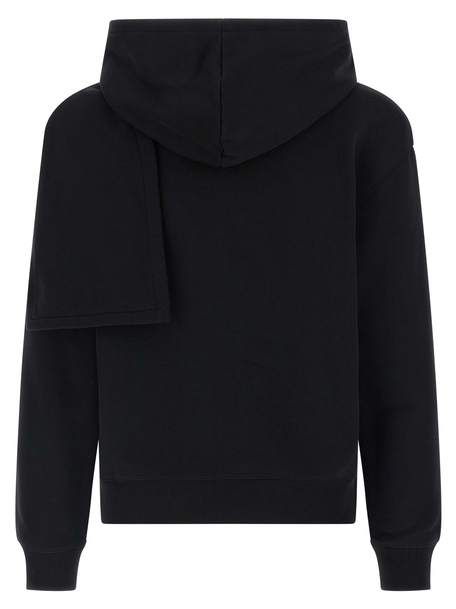 Courrèges Schwarzer Baumwoll-Sweatshirt