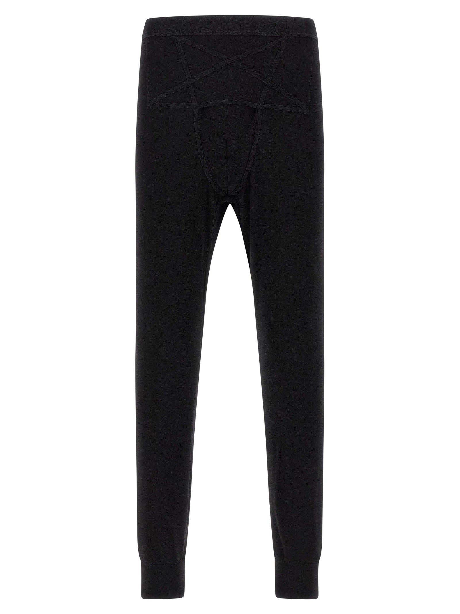 Rick Owens Schwarze Wollleggings