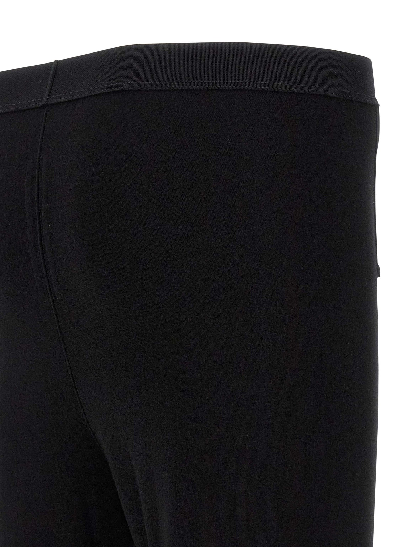Rick Owens Schwarze Wollleggings