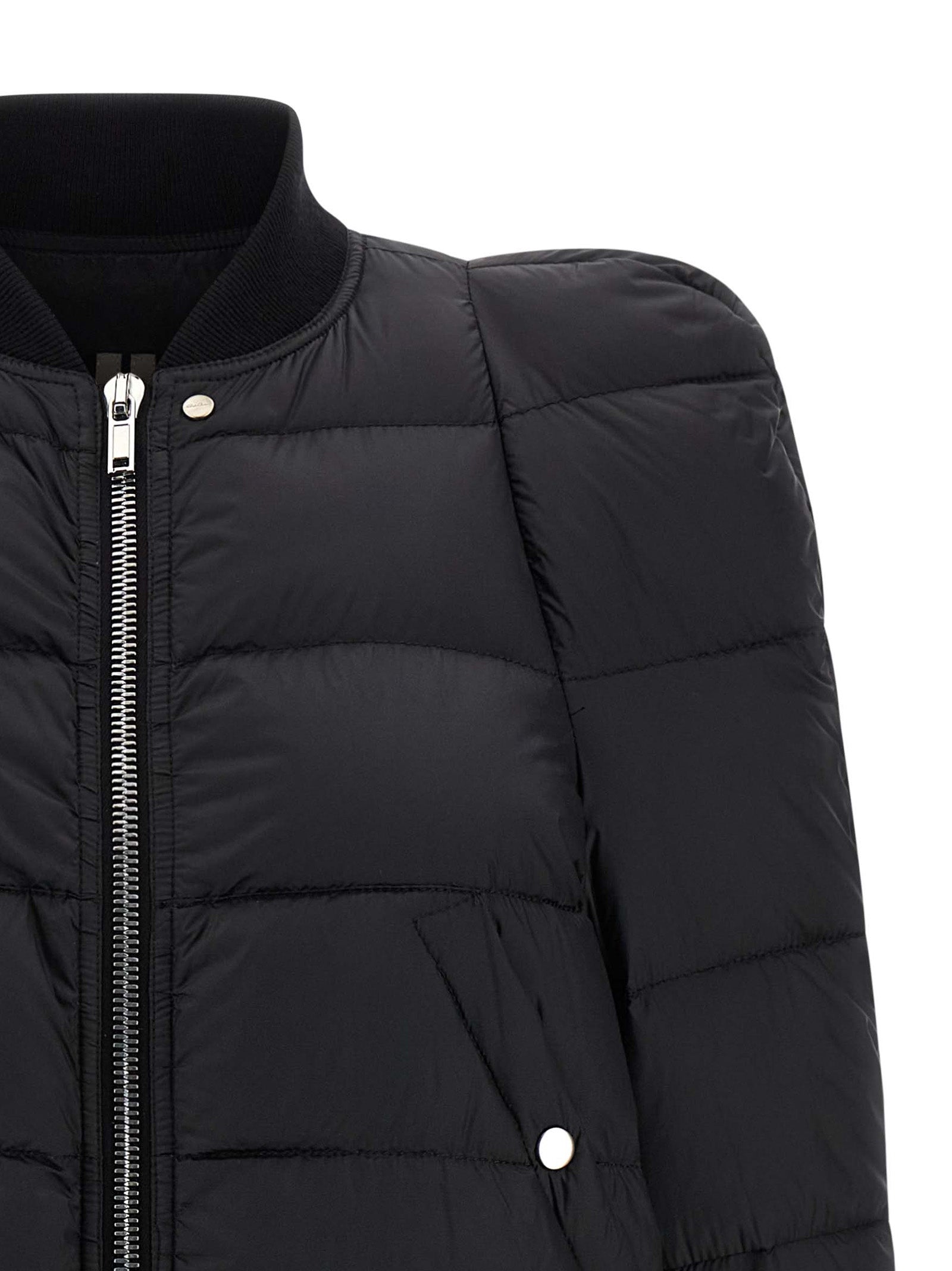 Rick Owens Schwarzer Nylon-Bomber