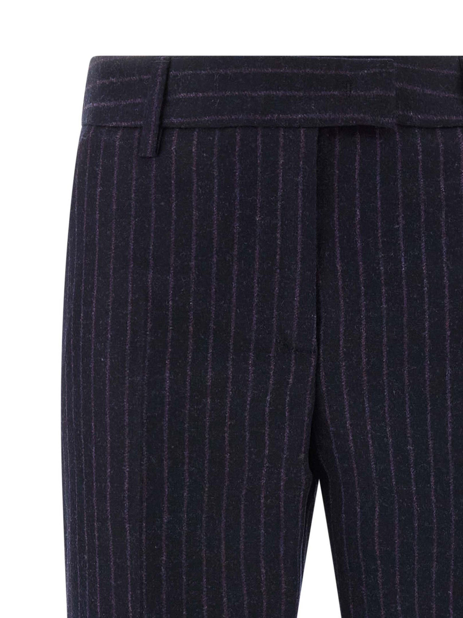 Alberto Biani Blaue Hose aus reiner Schurwolle