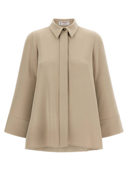Alberto Biani Beige Triacetat-Bluse