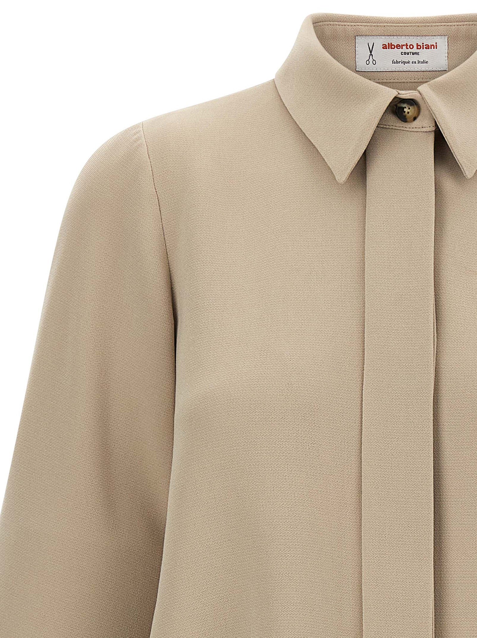 Alberto Biani Beige Triacetat-Bluse