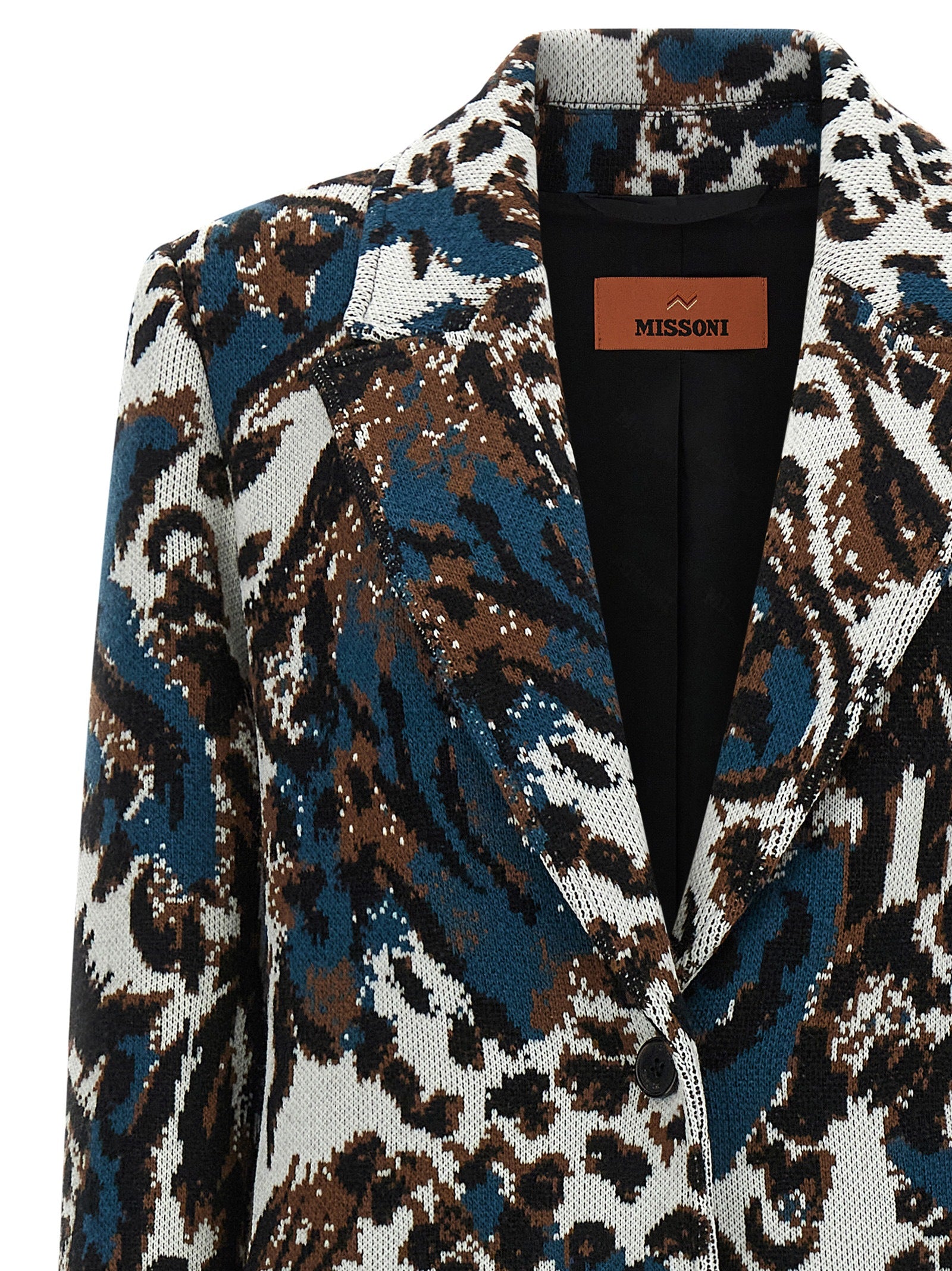 Missoni Mehrfarbiger Wollmantel