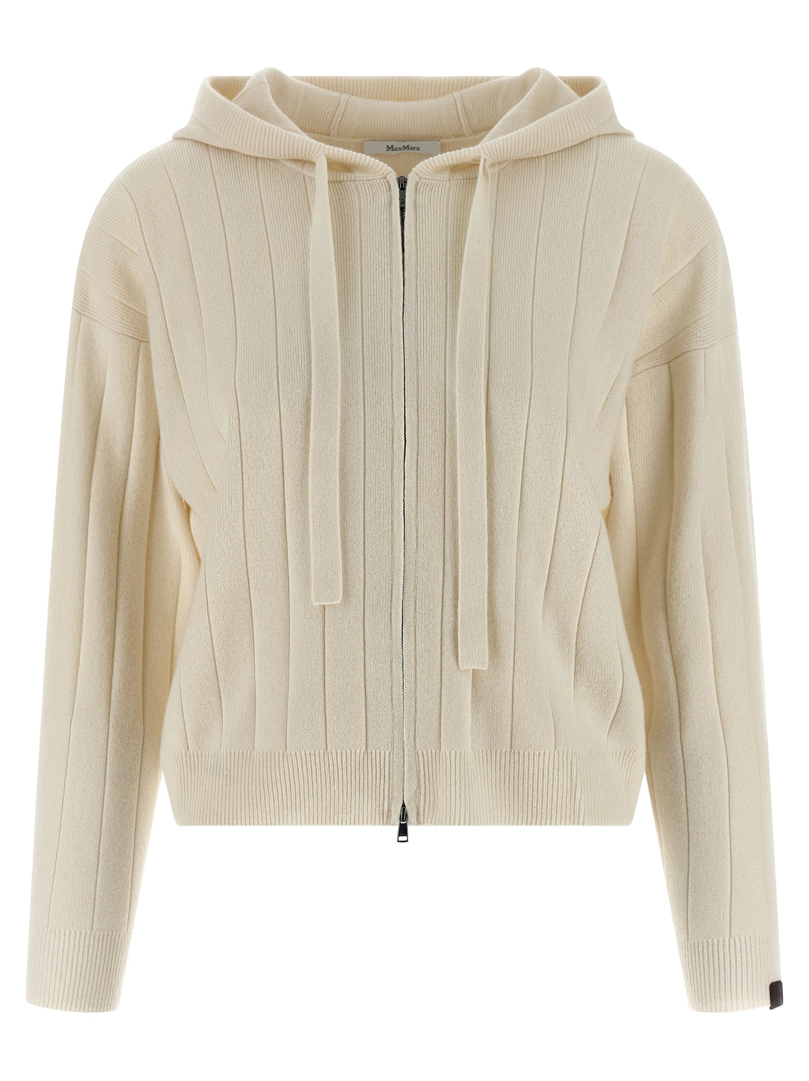 Max Mara Weicher Kaschmir-Cardigan in Weiß