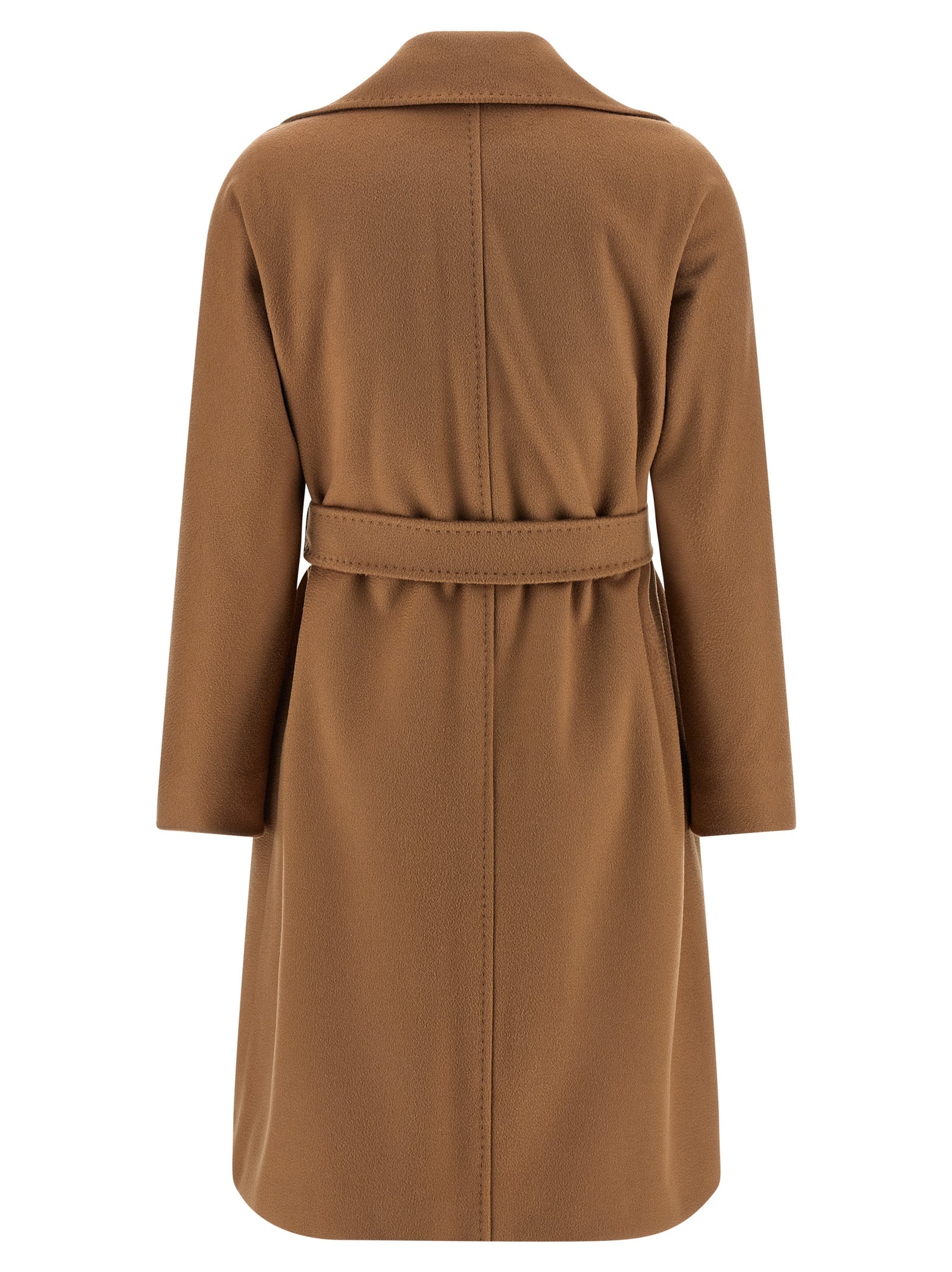 Max Mara Mantel aus reiner Schurwolle in Braun