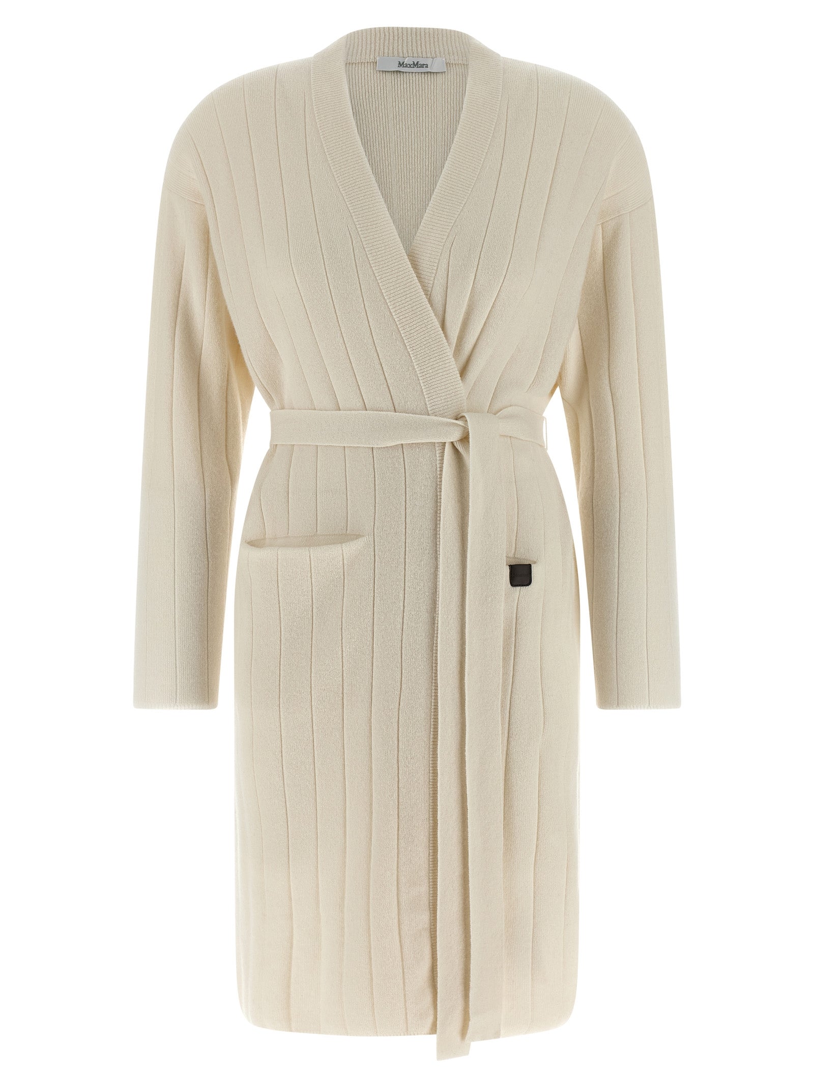 Max Mara Weicher Kaschmir-Cardigan in Weiß