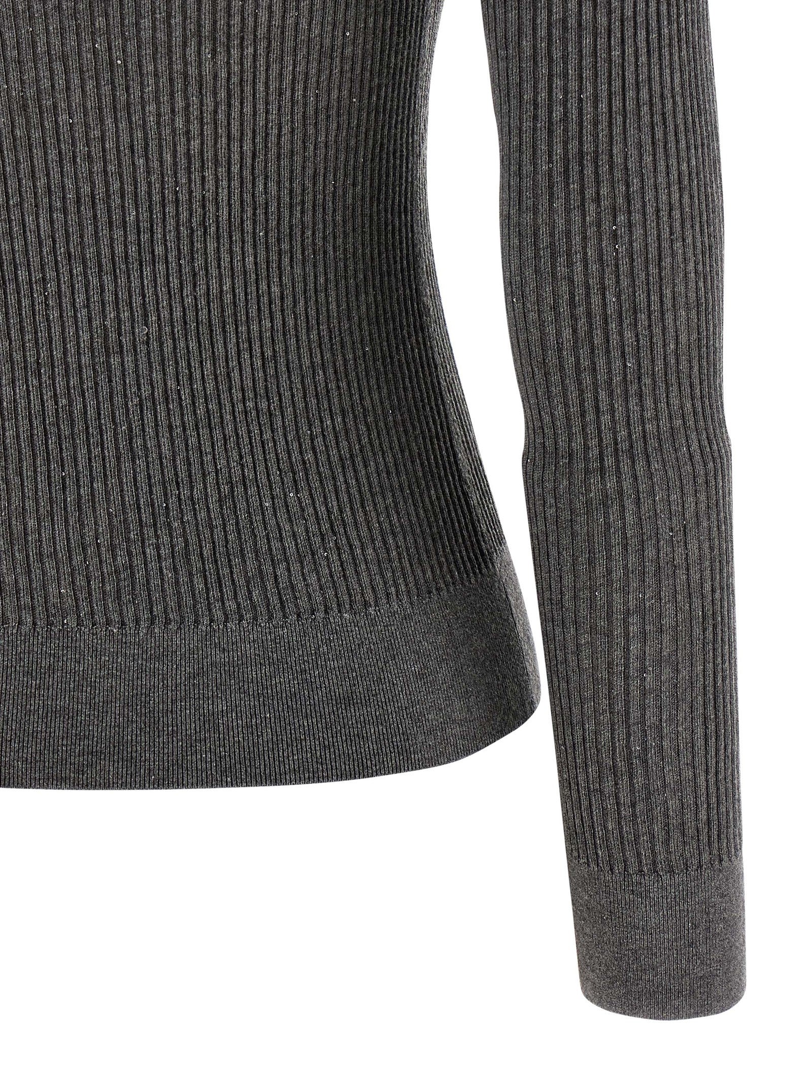 Max Mara Grauer Seiden-Cardigan