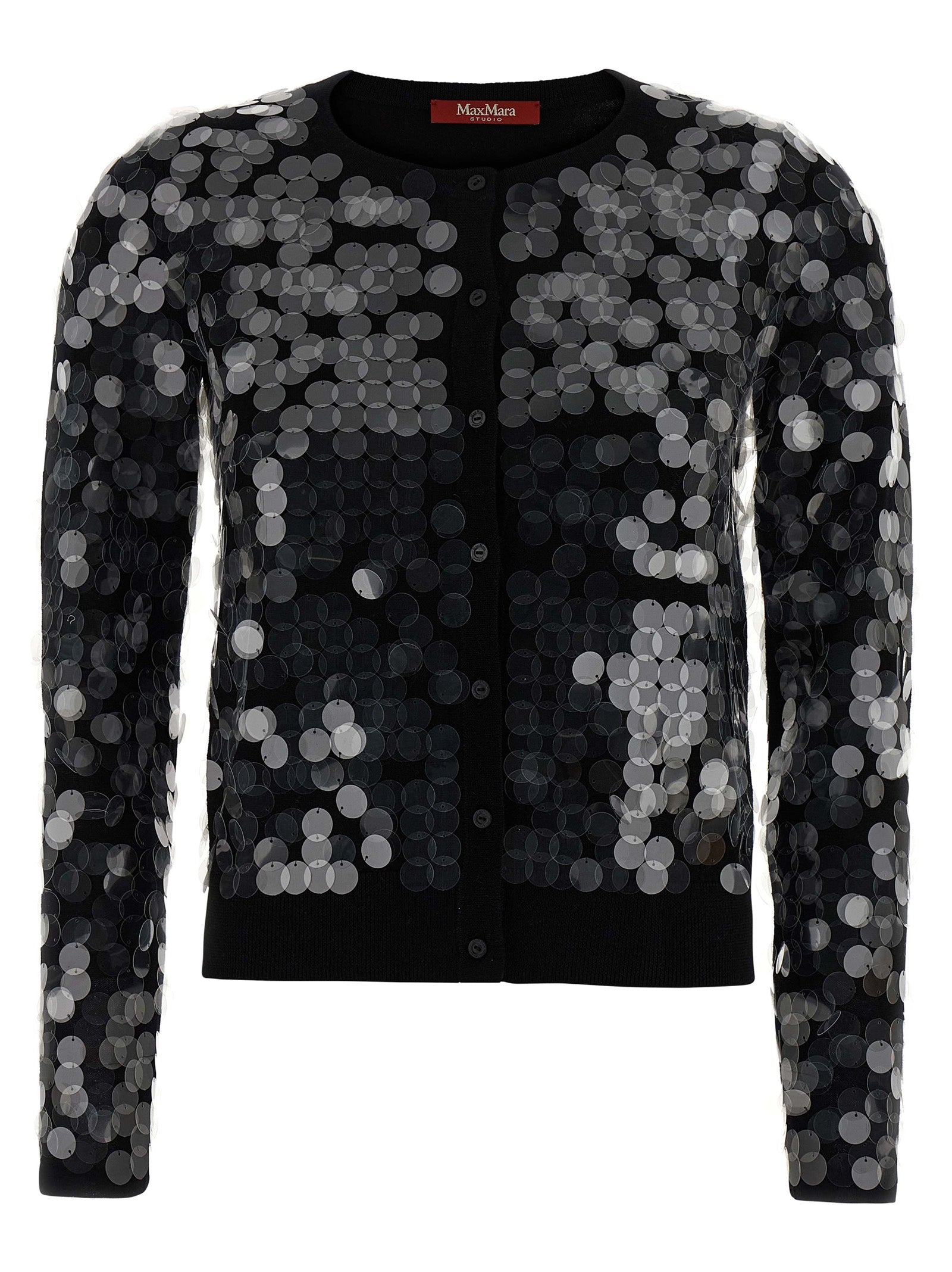 Max Mara Schwarzer Cardigan aus Schurwolle