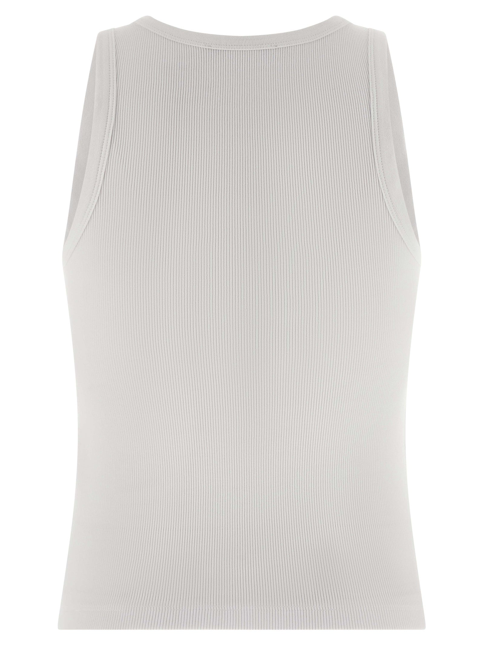 Givenchy Weißes ärmelloses Baumwoll-T-Shirt