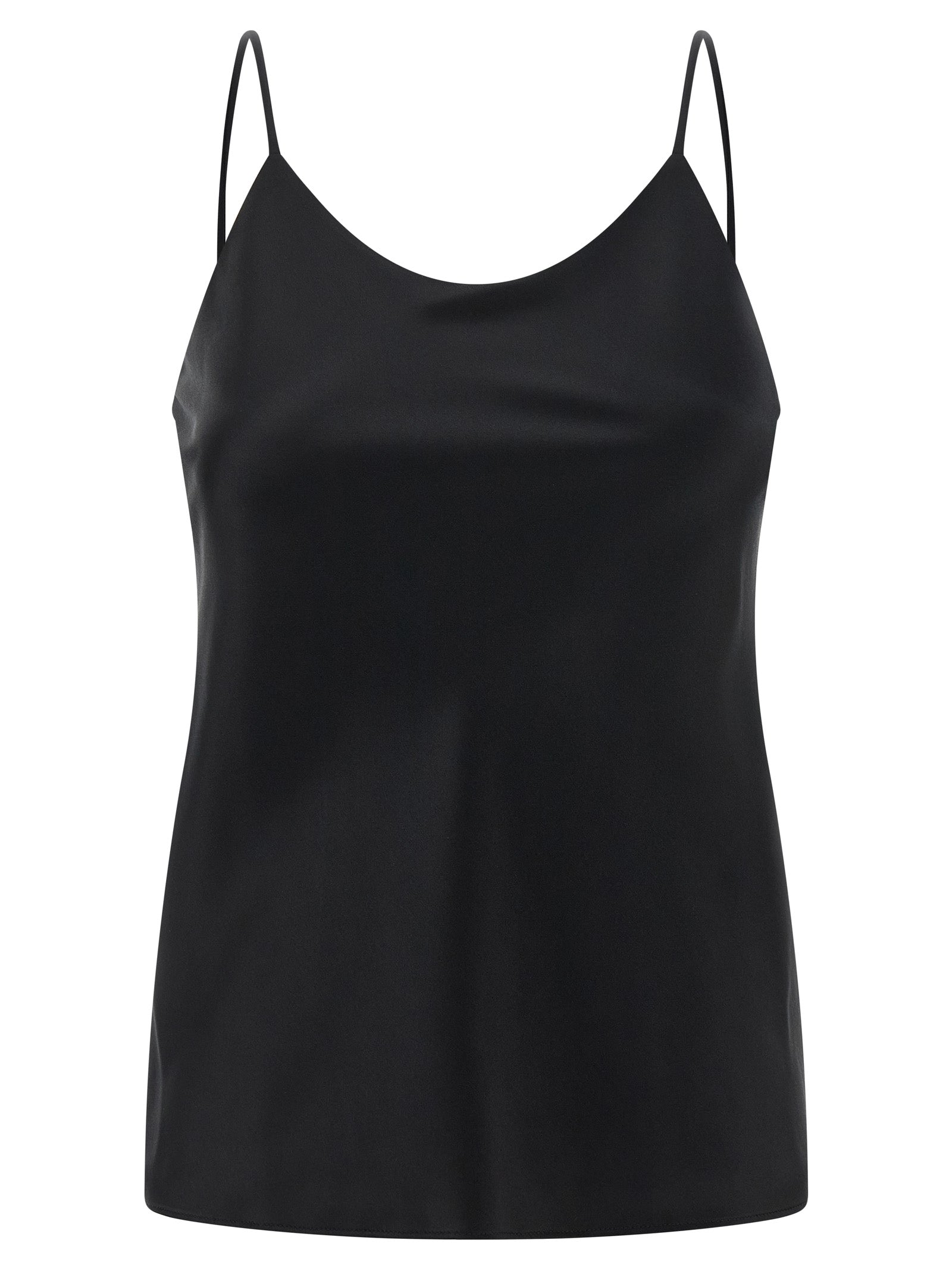 Max Mara Schwarze Seiden-Tanktops