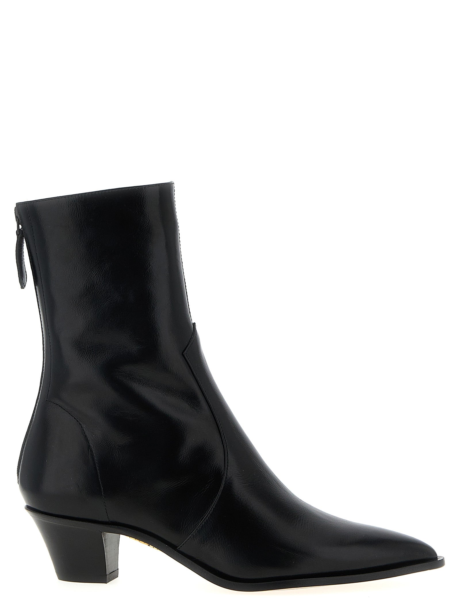Aquazzura Schwarze Chelsea Boots aus Kalbsleder