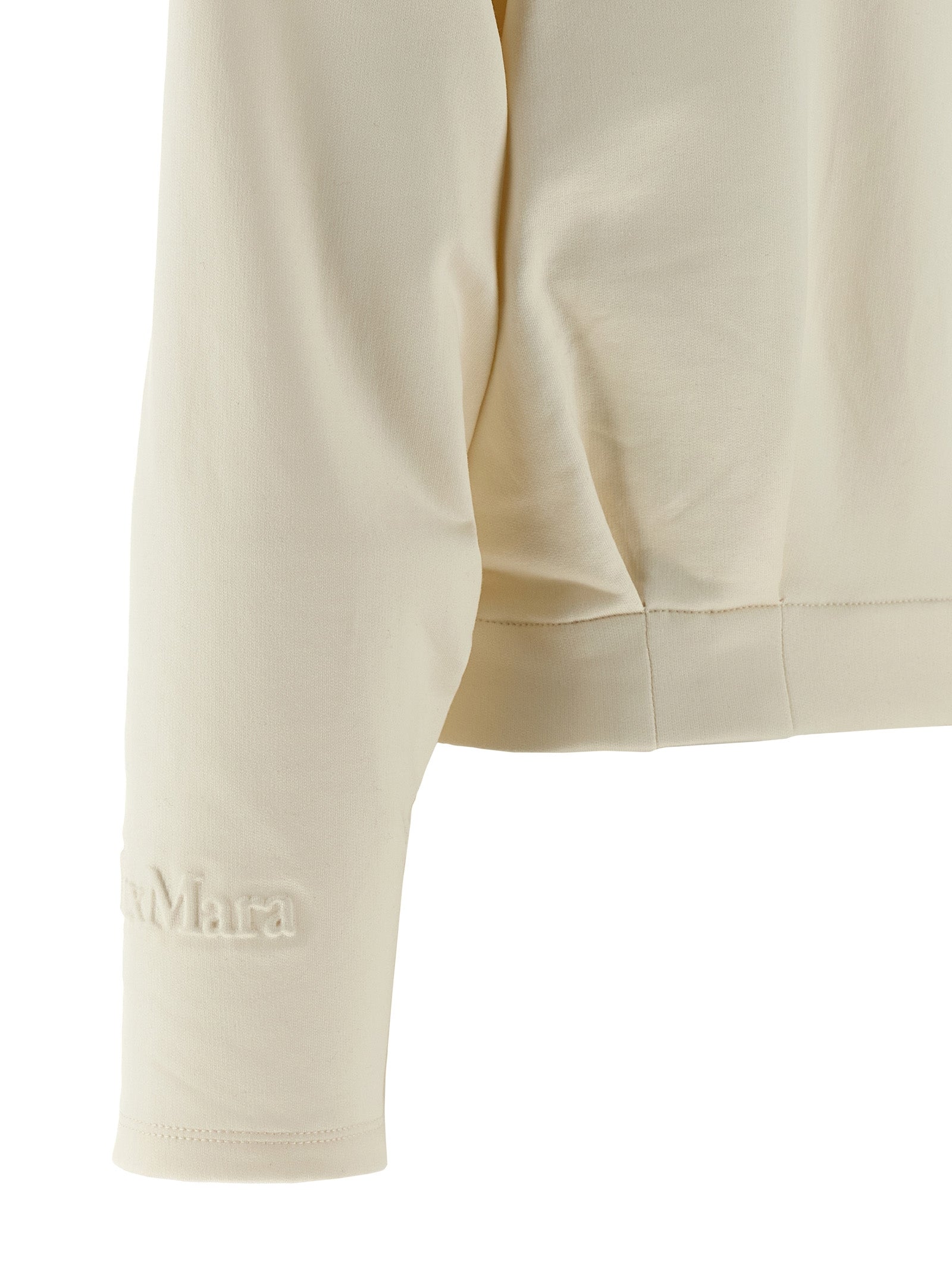 Max Mara Weißes Seiden-Sweatshirt
