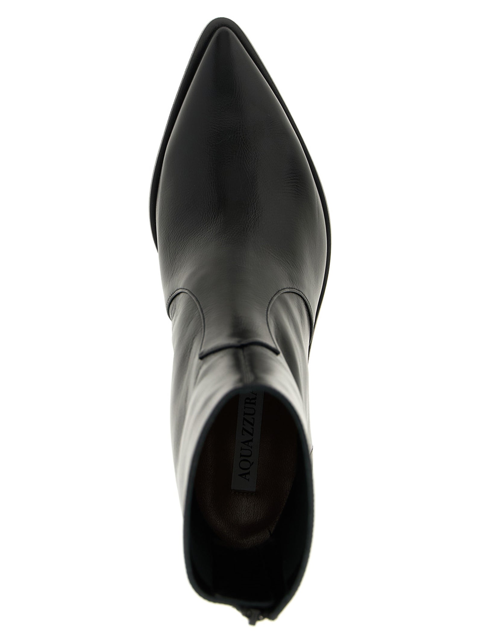 Aquazzura Schwarze Chelsea Boots aus Kalbsleder