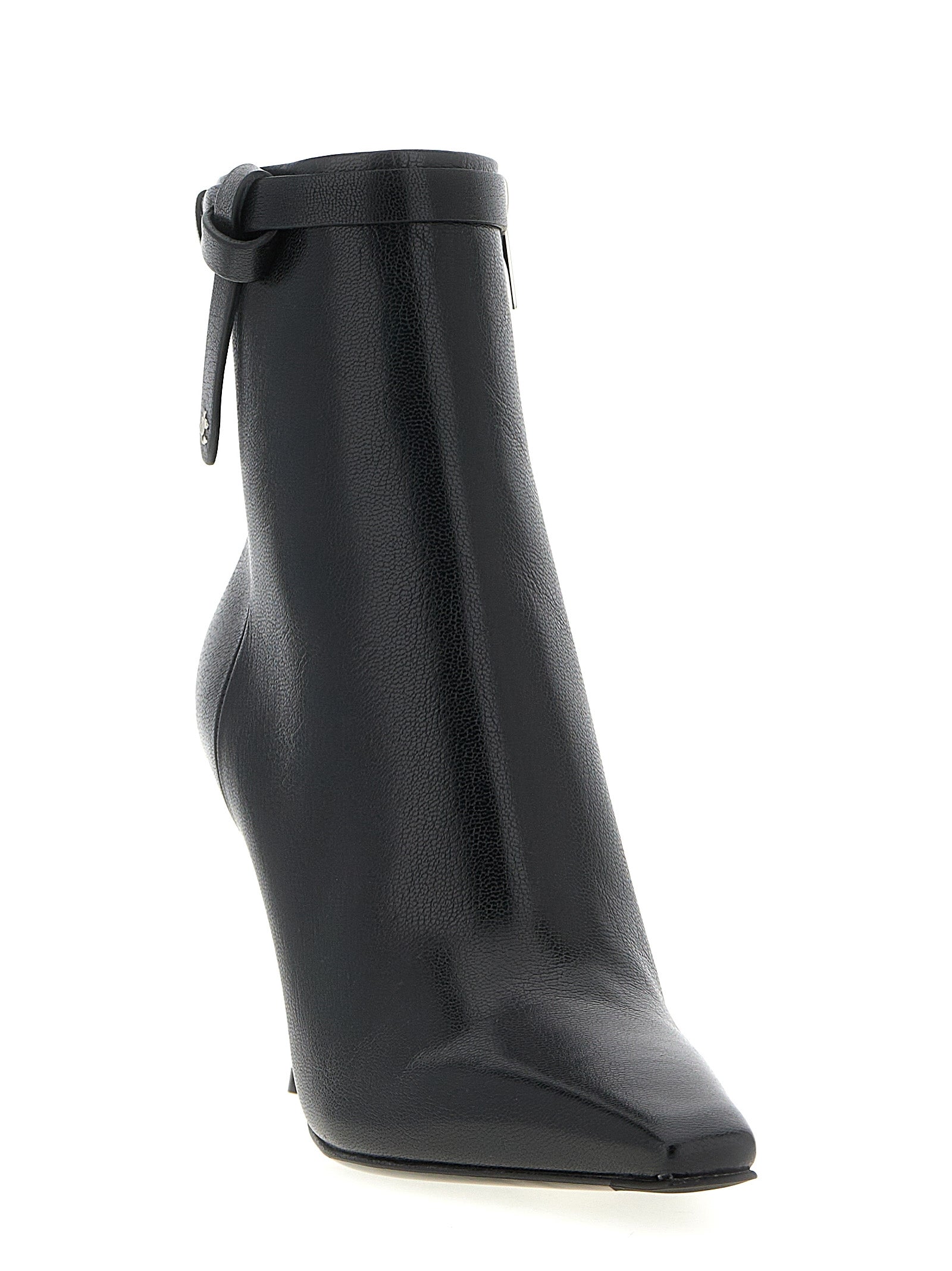 Jimmy Choo Schwarze Leder-Stiefeletten