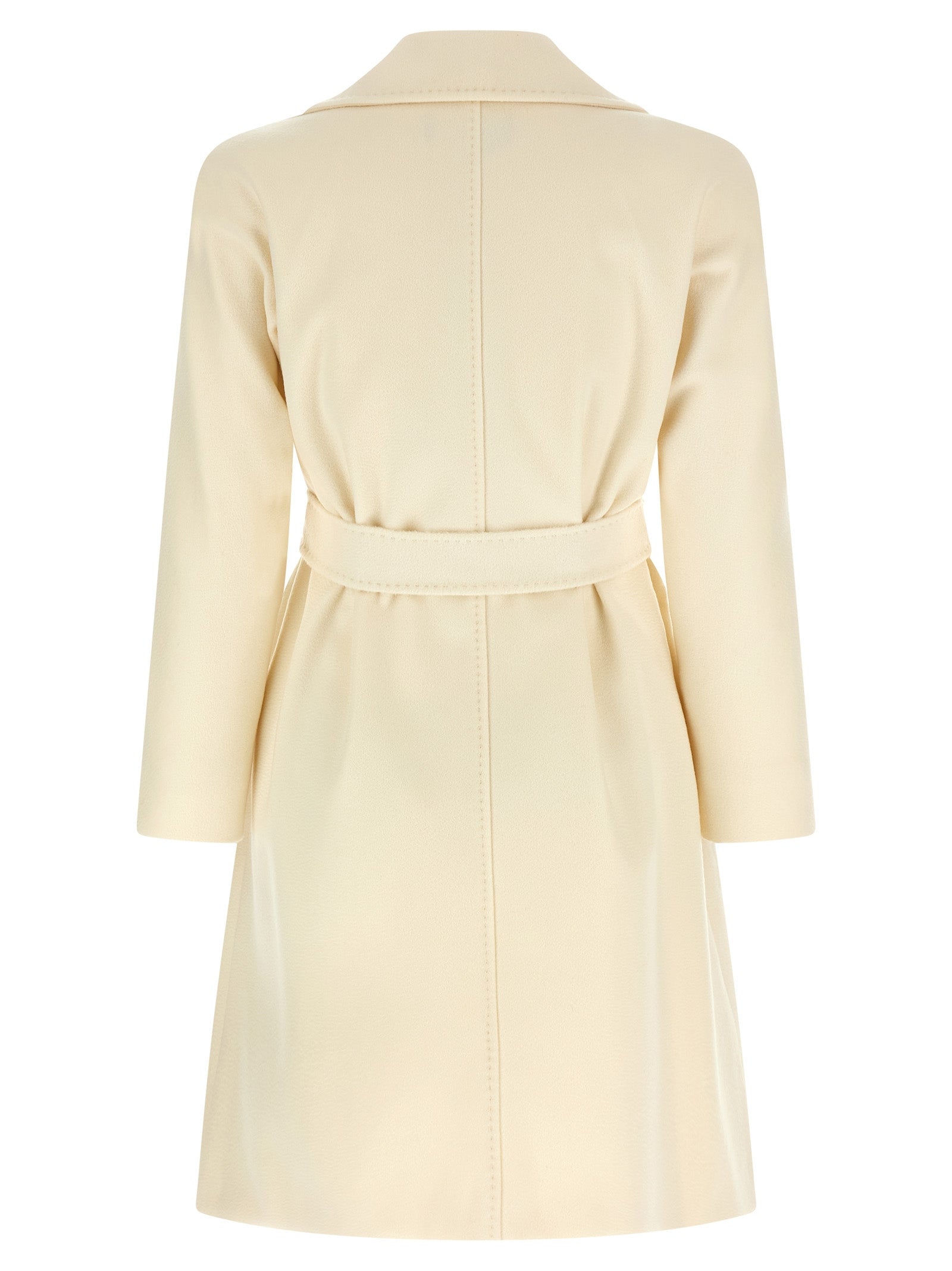 Max Mara Mantel aus weißer Schurwolle