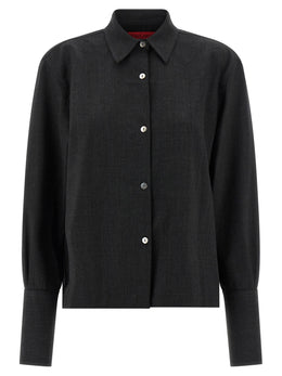 THELATEST Graue Polyester-Bluse