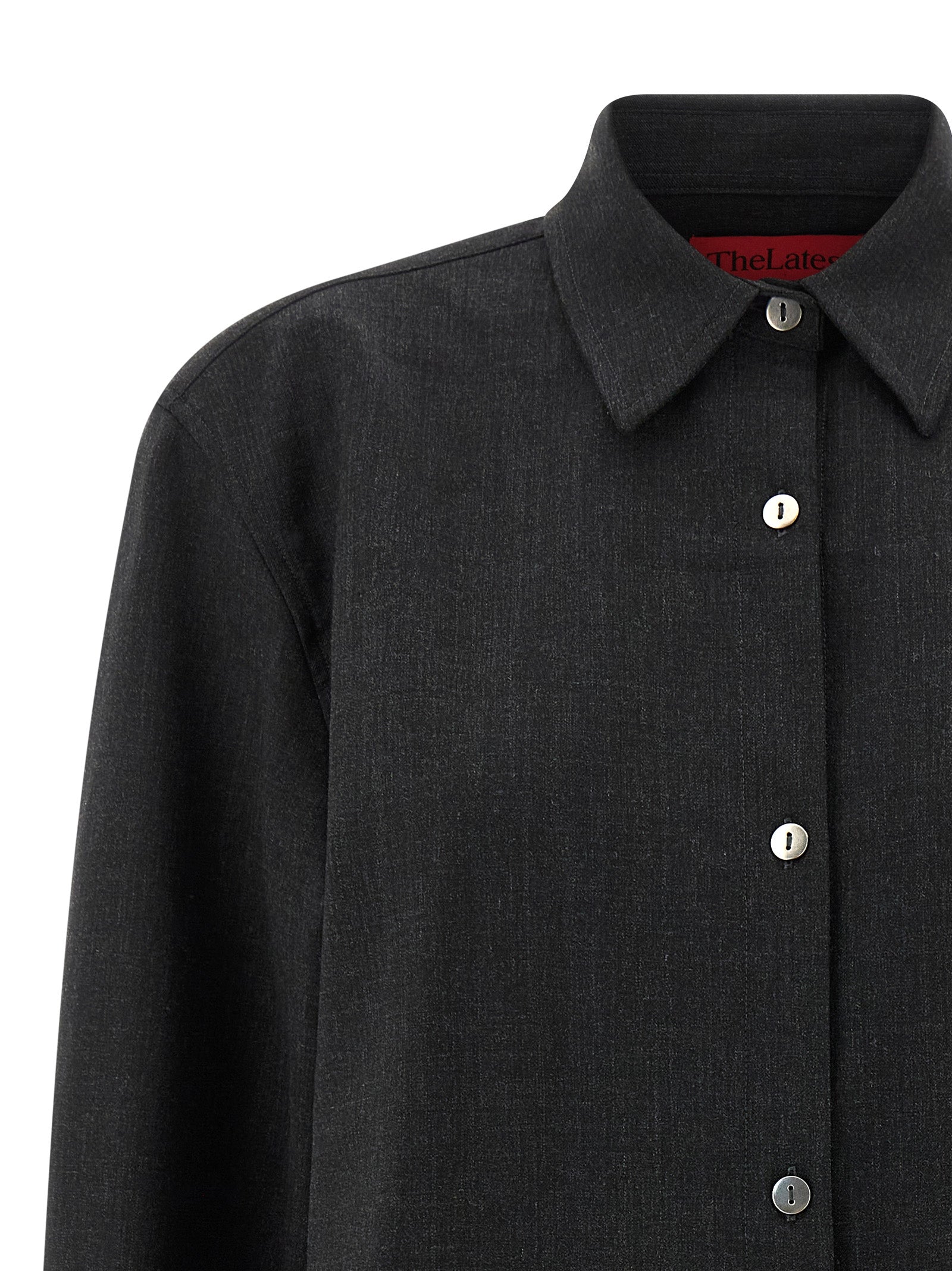 THELATEST Graue Polyester-Bluse