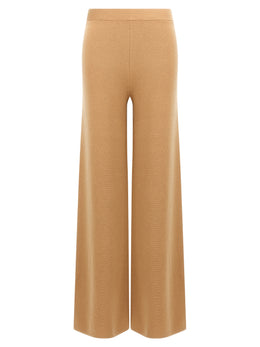 Max Mara Braune Woll-Freizeithose
