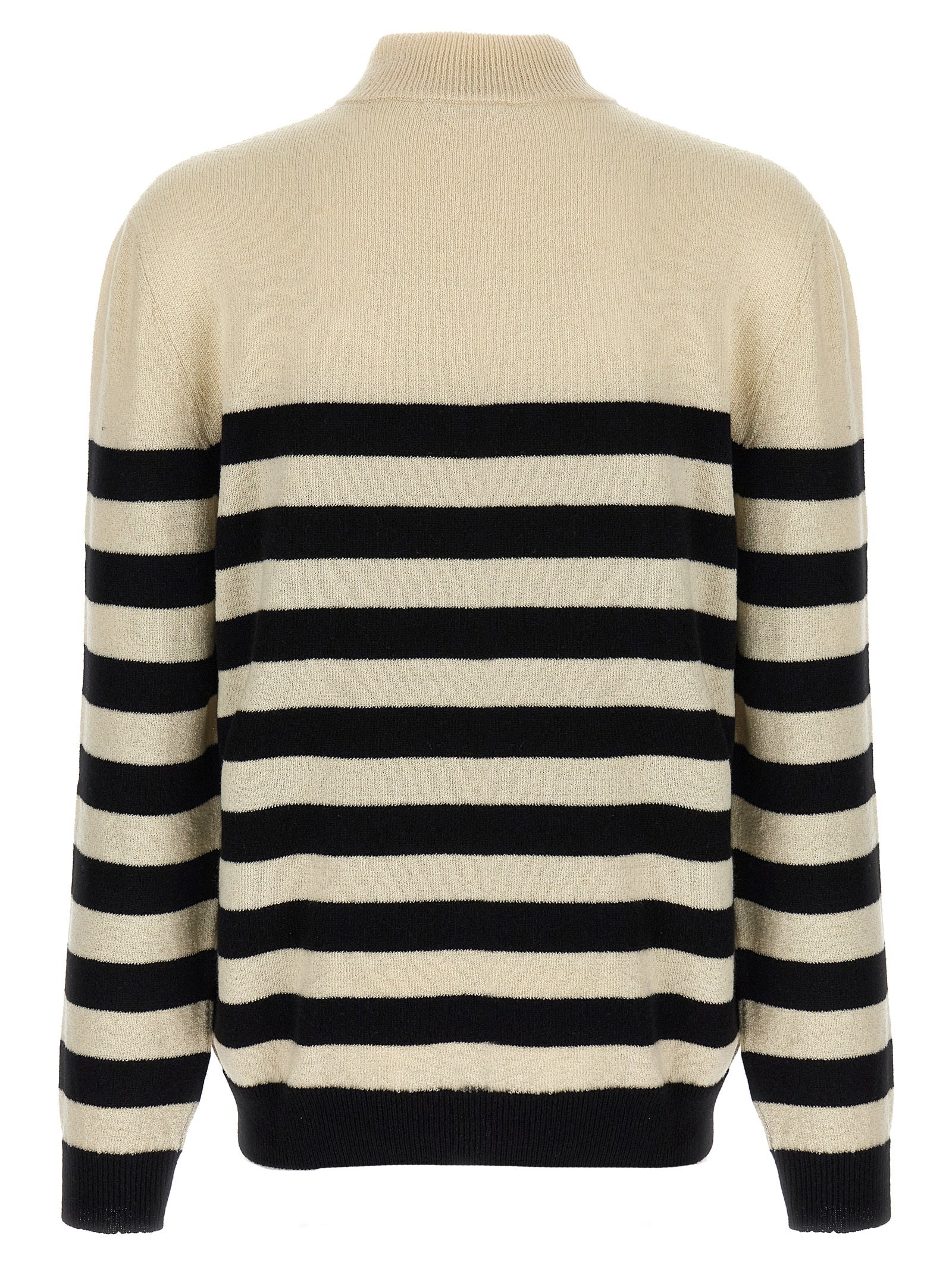 Balmain Zweifarbige Wollstrickjacke