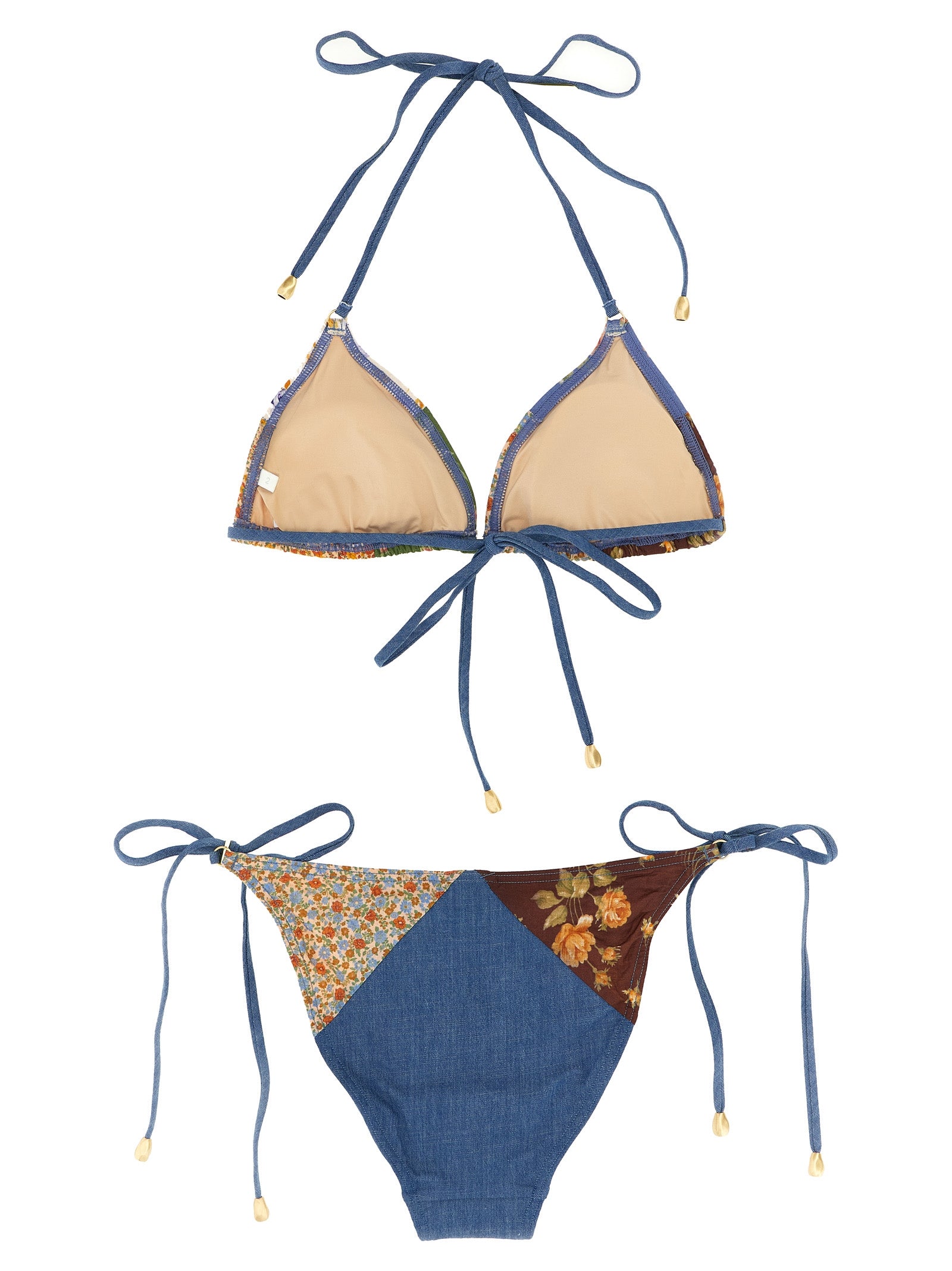 Zimmermann Mehrfarbiger Baumwoll-Bikini