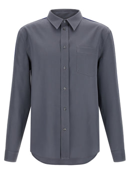 Marni Graue Bluse aus reiner Schurwolle