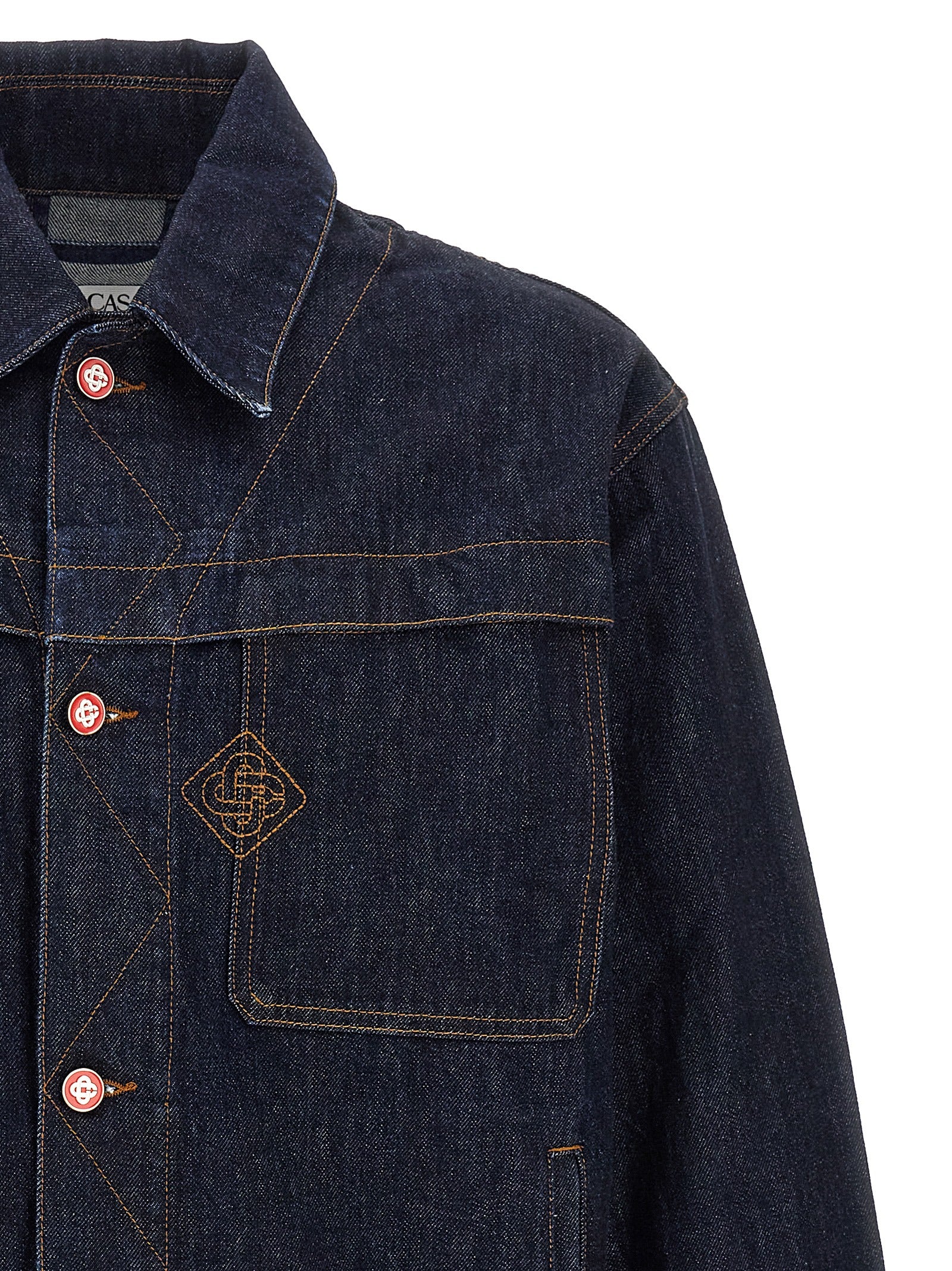 Casablanca Blaue Jeansjacke aus Baumwolle