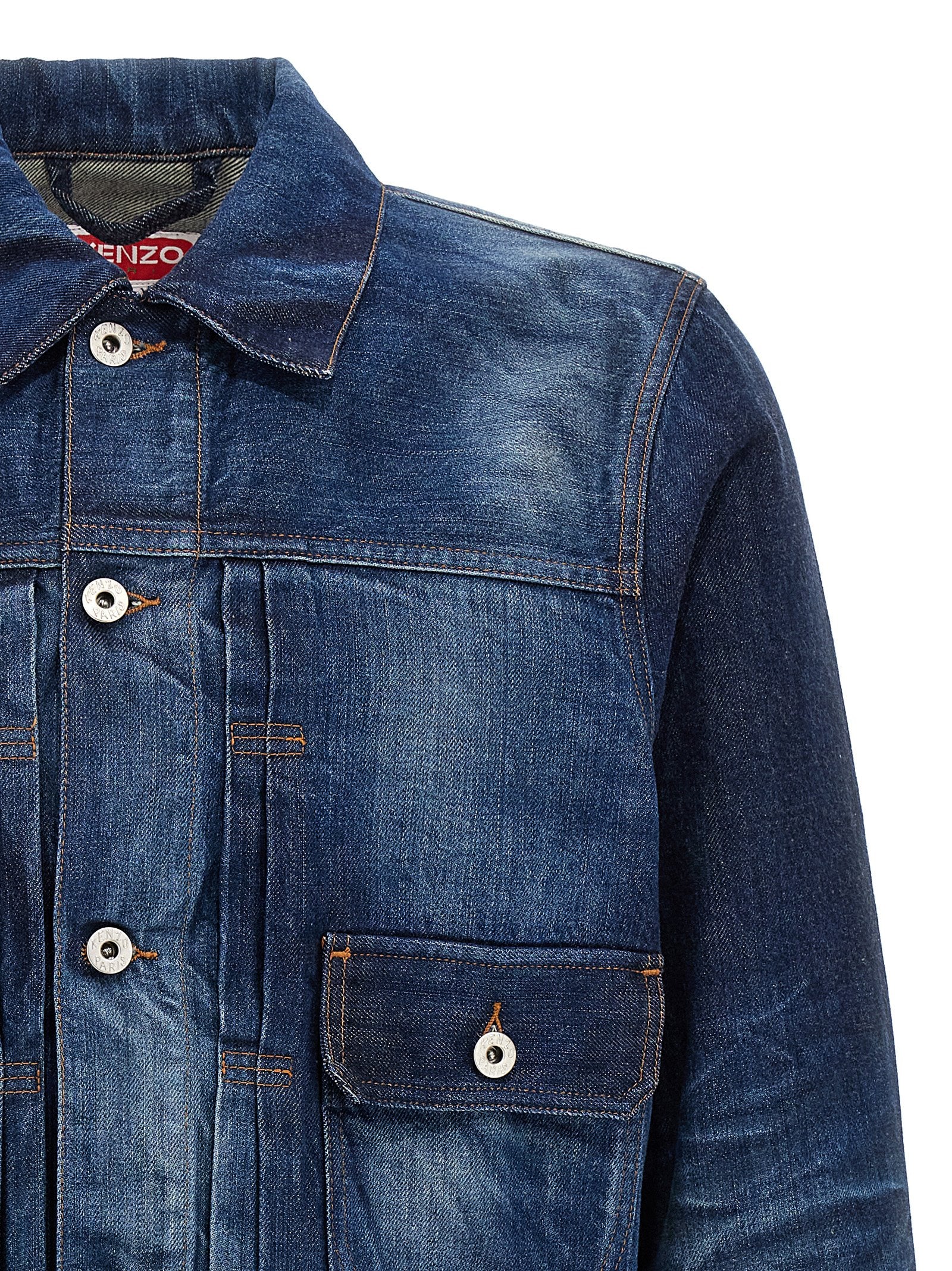 Kenzo Blaue Jeansjacke aus Baumwolle