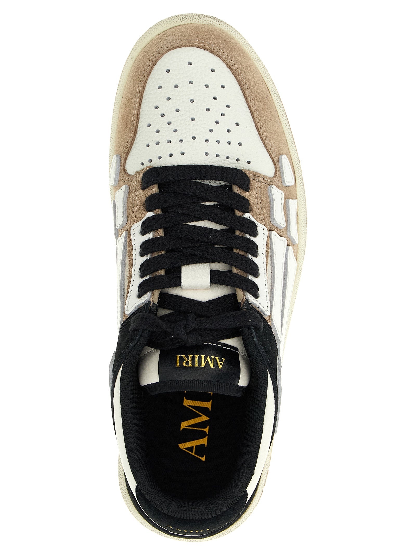 Amiri Mehrfarbige Low-Top-Sneaker aus Rindsleder