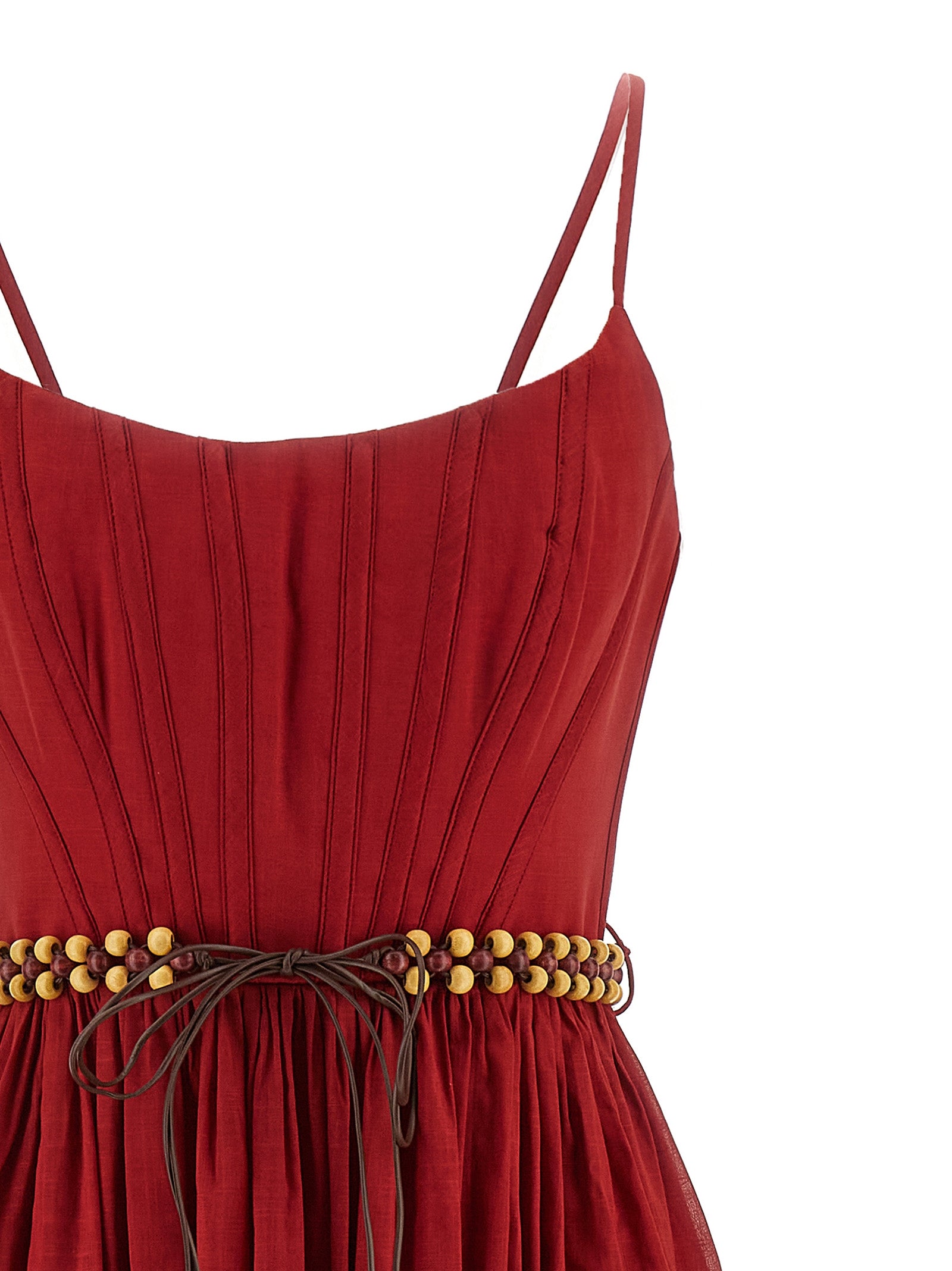 Zimmermann Buntes Baumwoll-Midi-Kleid
