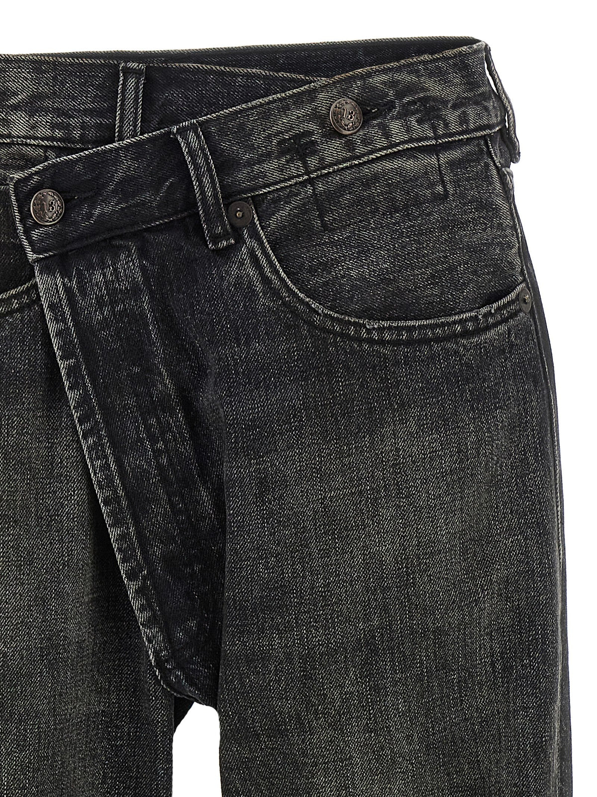R13 Schwarze Baumwolljeans Denim