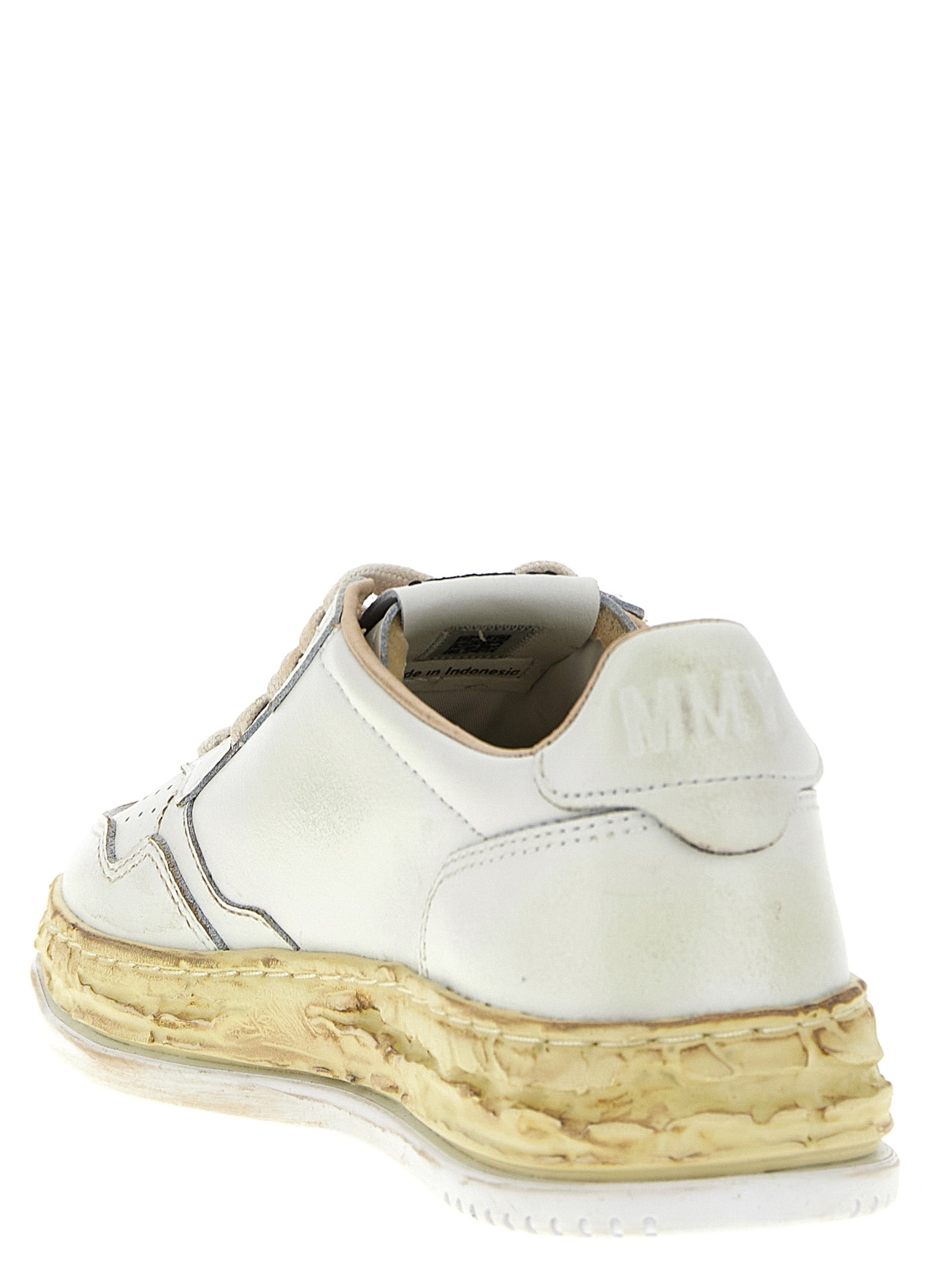 Autry Weiße Ziegenleder Chunky Sneaker