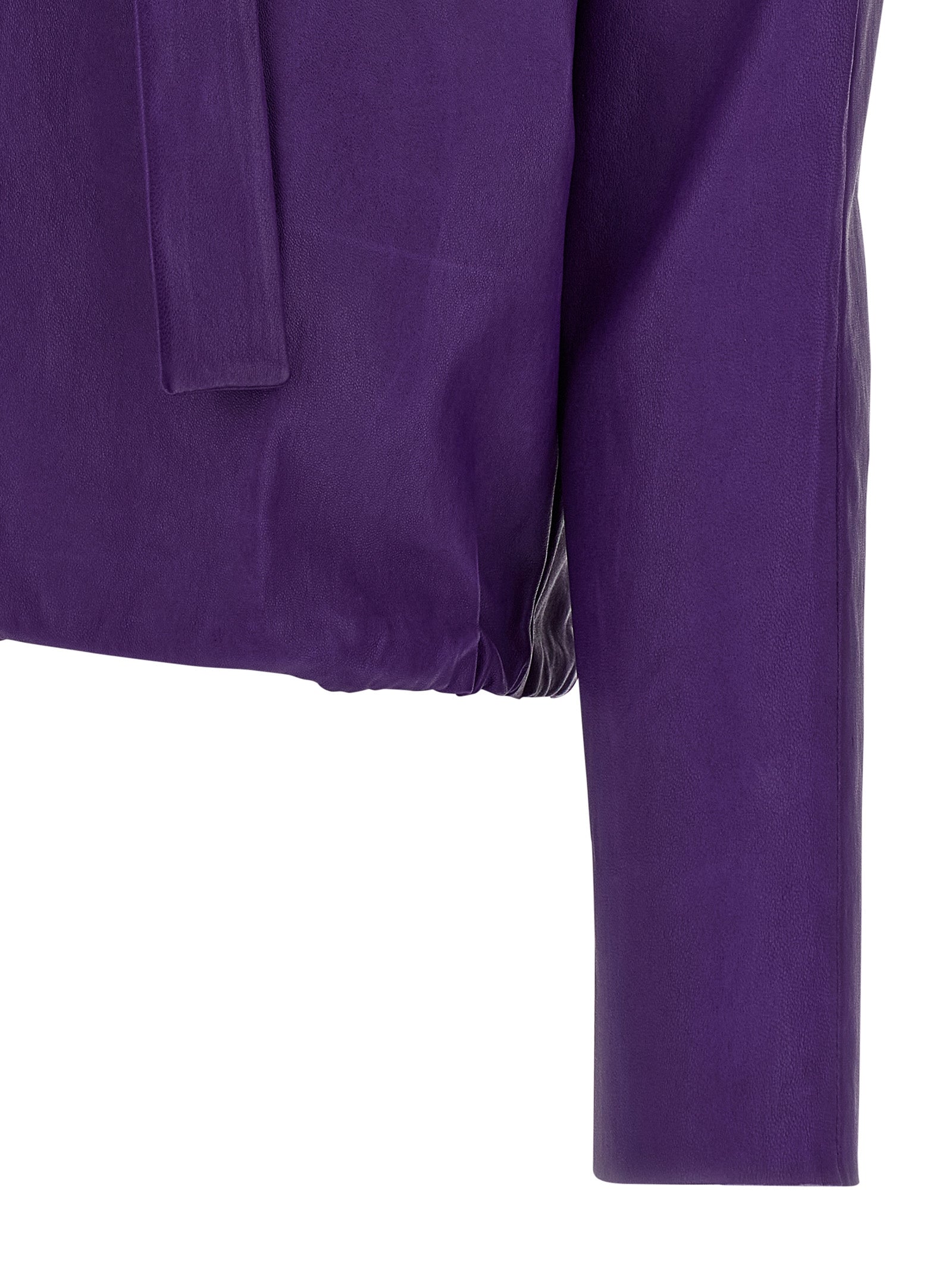 STOULS Lila Lammlederbluse