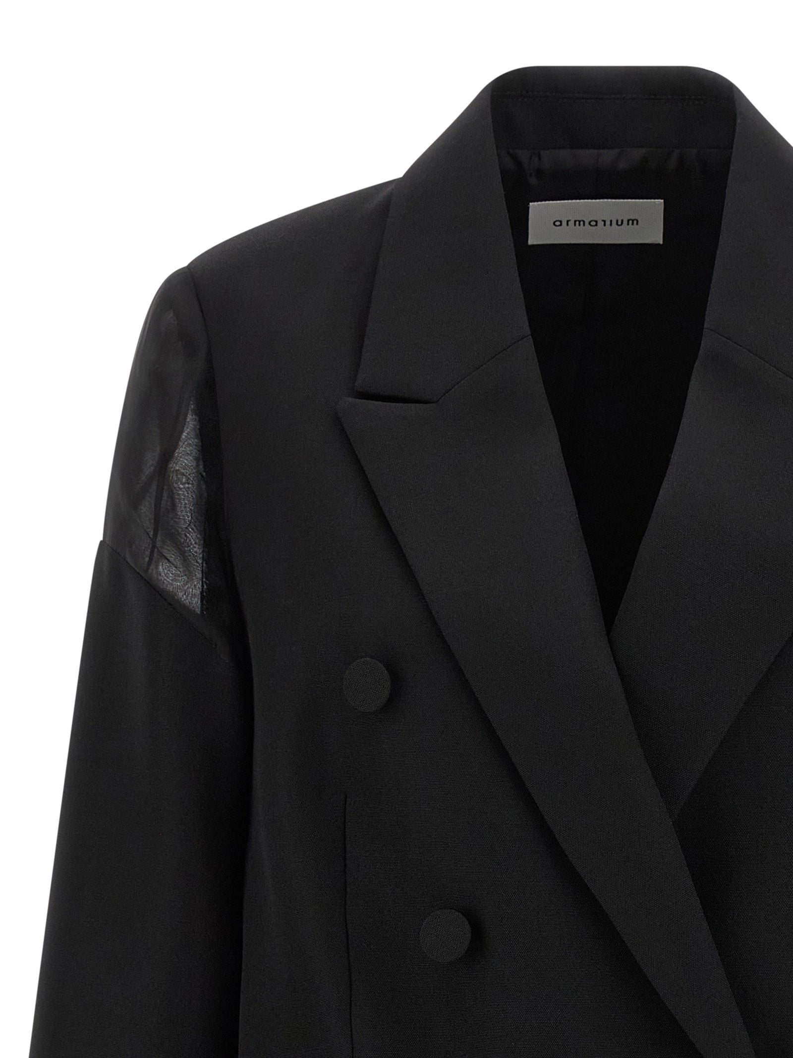 Armarium Schwarzer Blazer aus reiner Schurwolle
