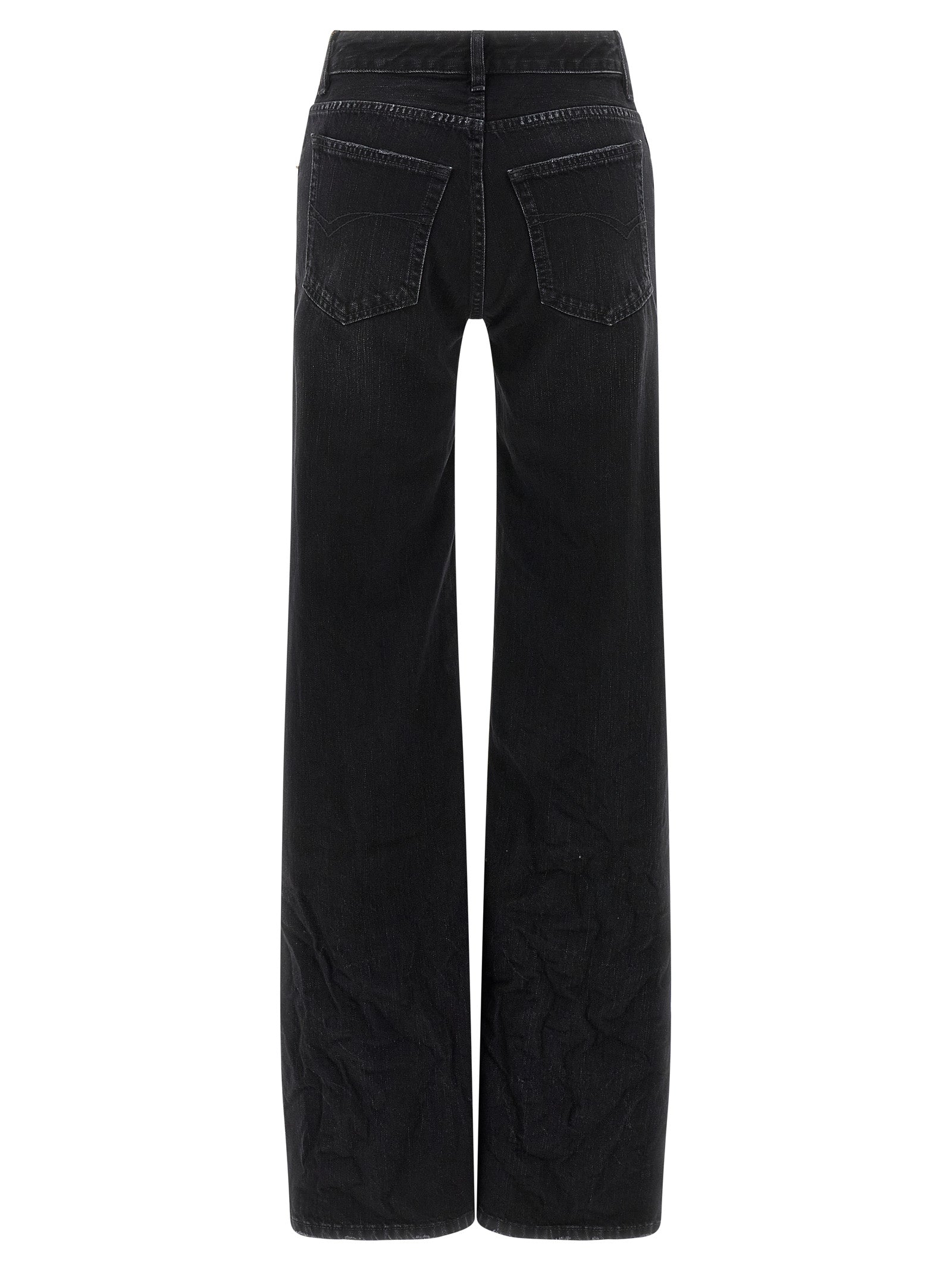 Balenciaga Schwarze Baumwoll-Schlagjeans