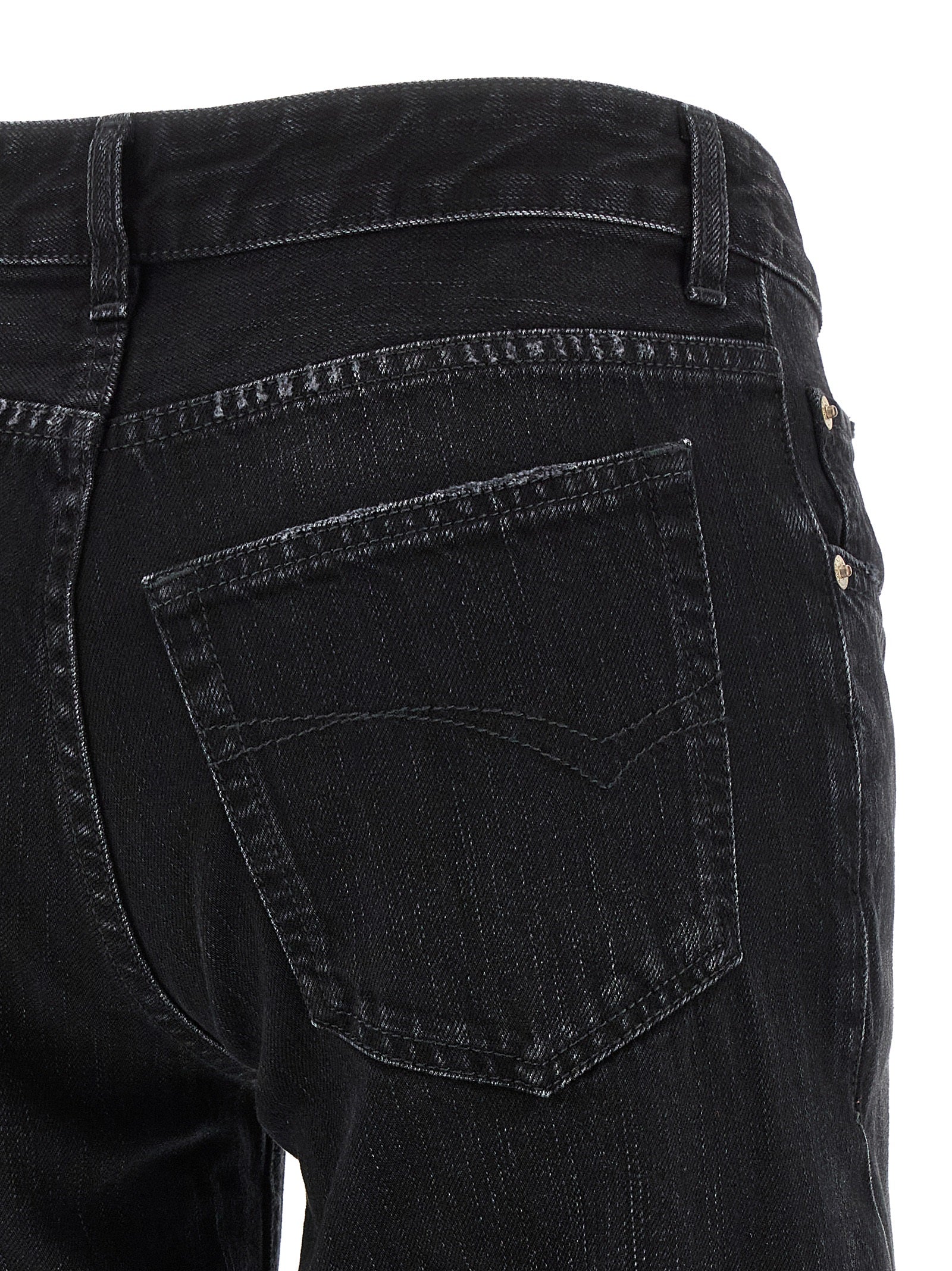 Balenciaga Schwarze Baumwoll-Schlagjeans