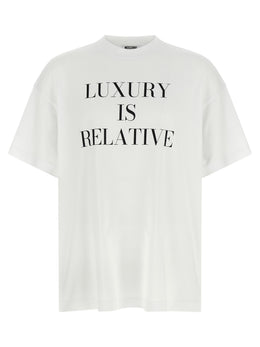 Moschino Weißes Baumwoll-T-Shirt