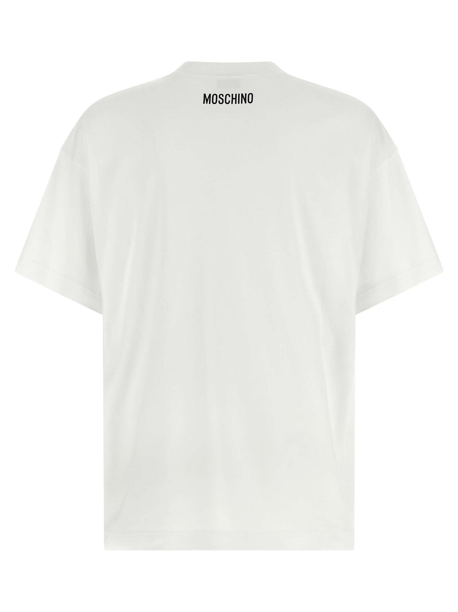 Moschino Weißes Baumwoll-T-Shirt