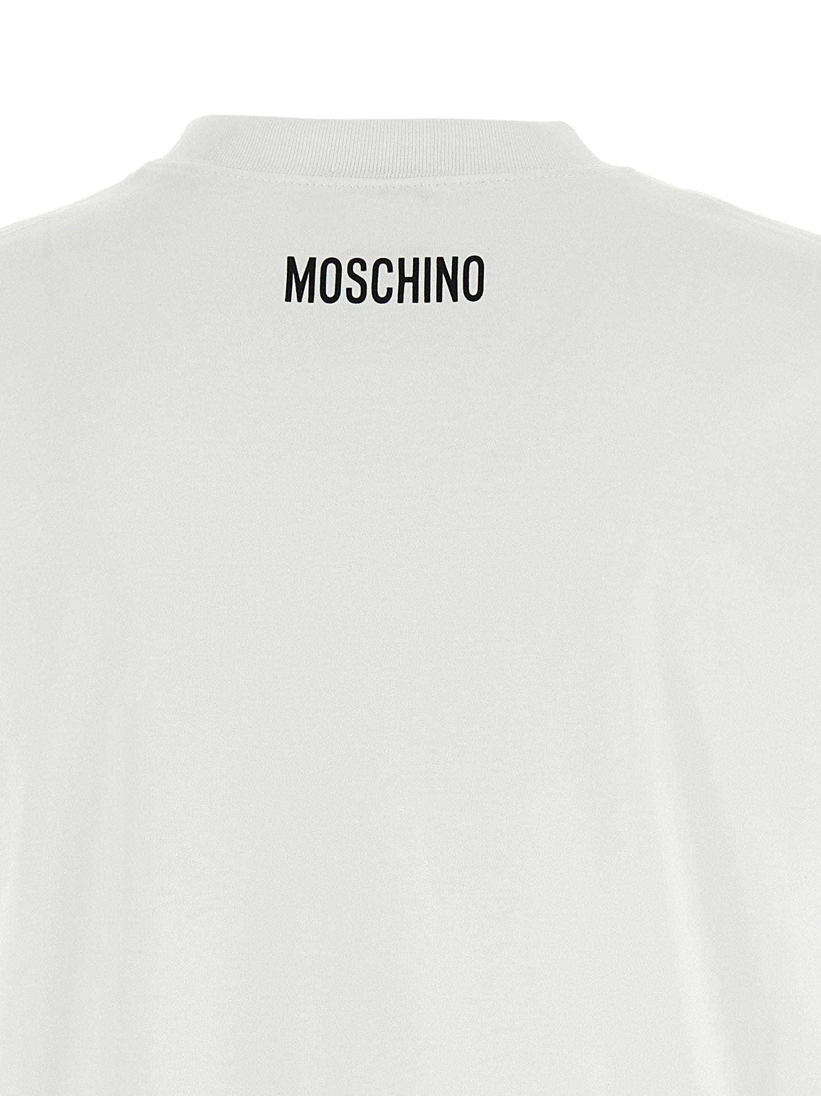 Moschino Weißes Baumwoll-T-Shirt