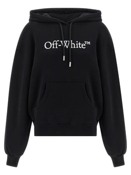 Off-White Zweifarbige Baumwollkapuzenjacke