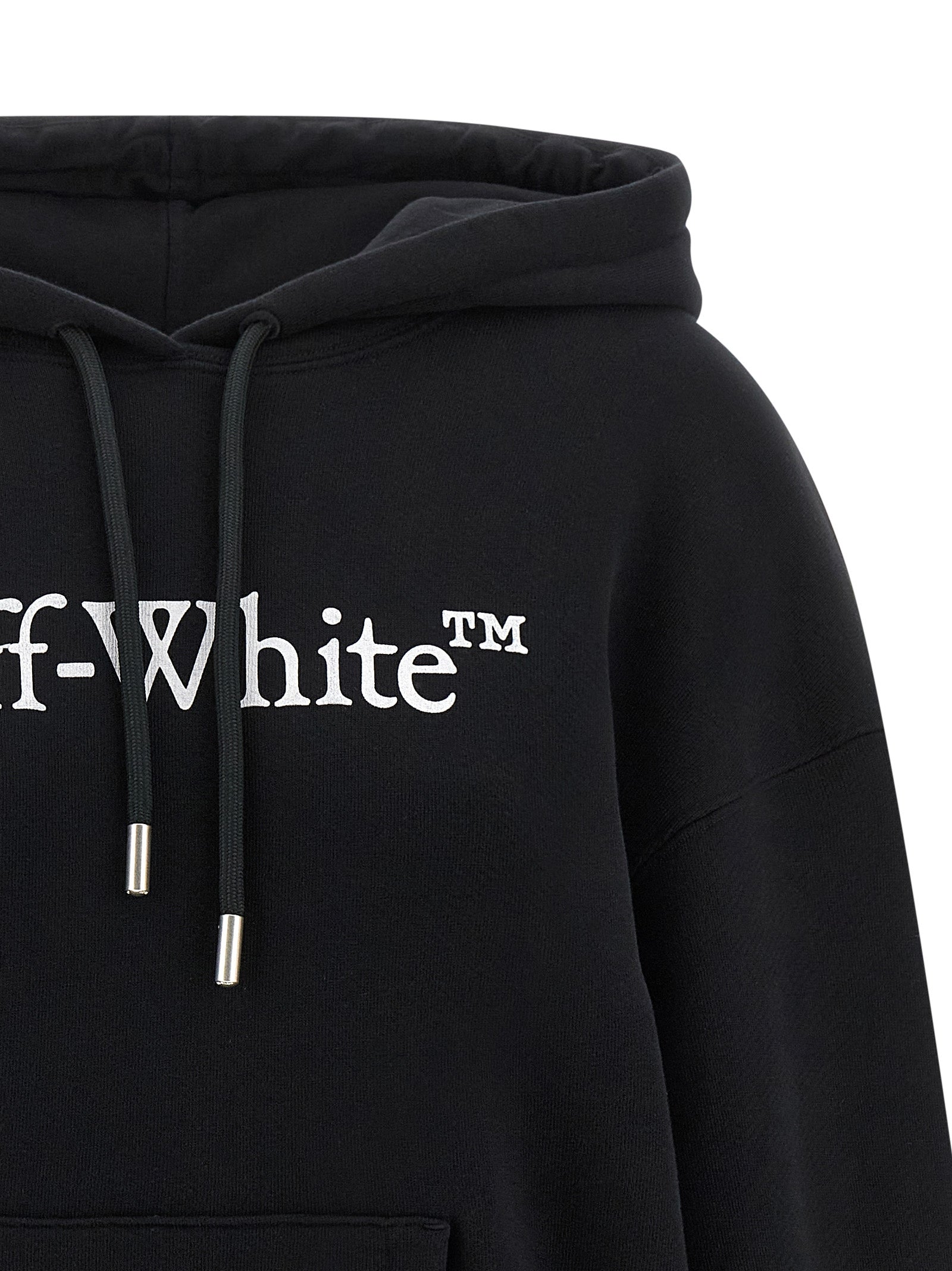 Off-White Zweifarbige Baumwollkapuzenjacke