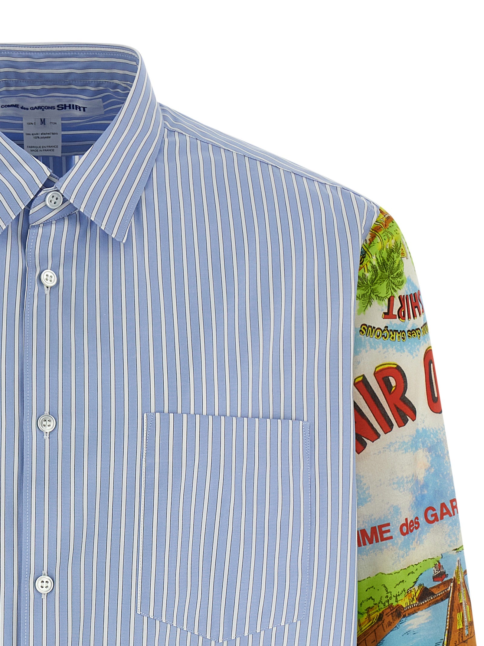Comme Des Garçons Mehrfarbige Baumwollbluse
