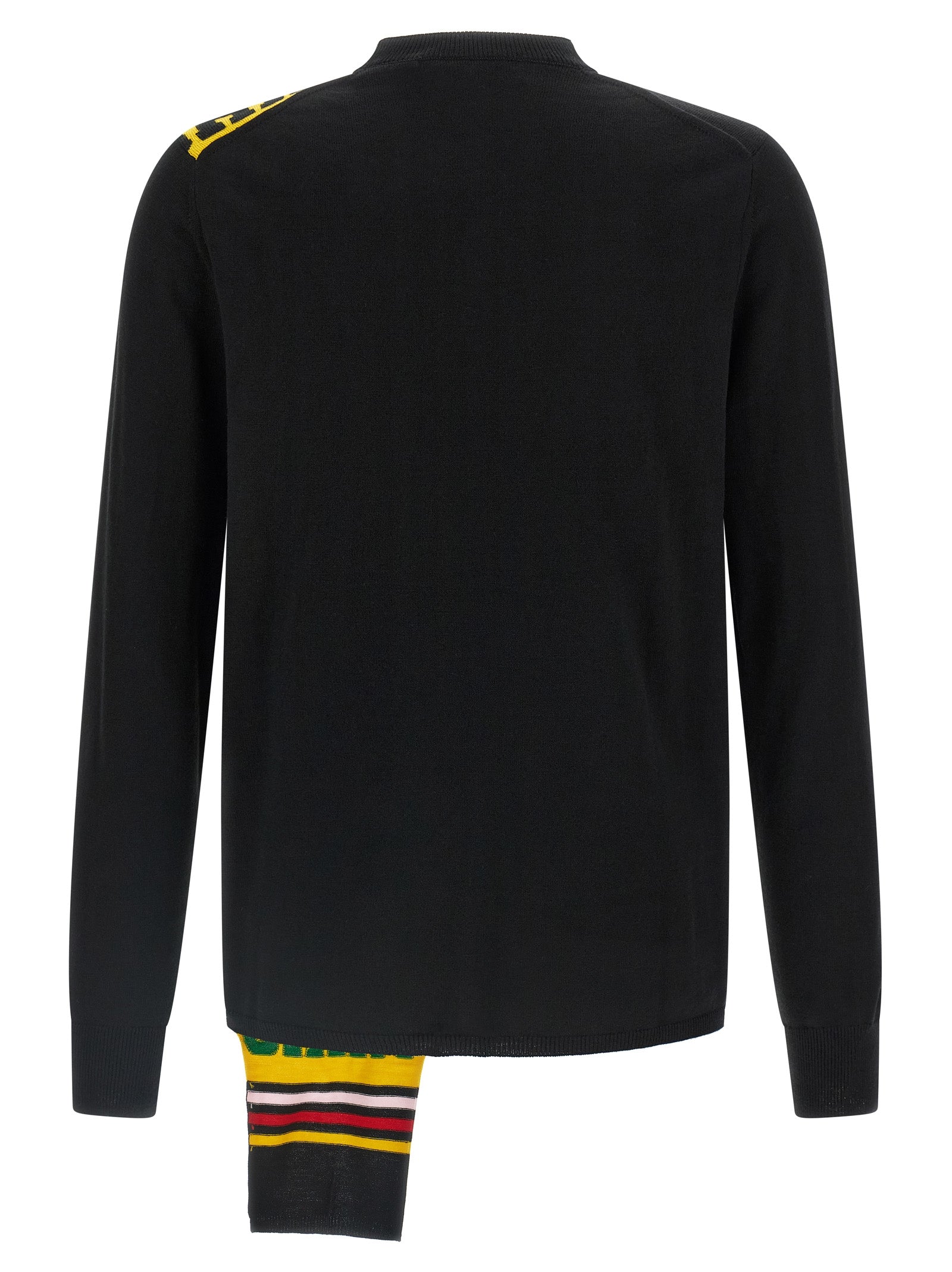 Comme Des Garçons Schwarzer Cardigan aus Acetat