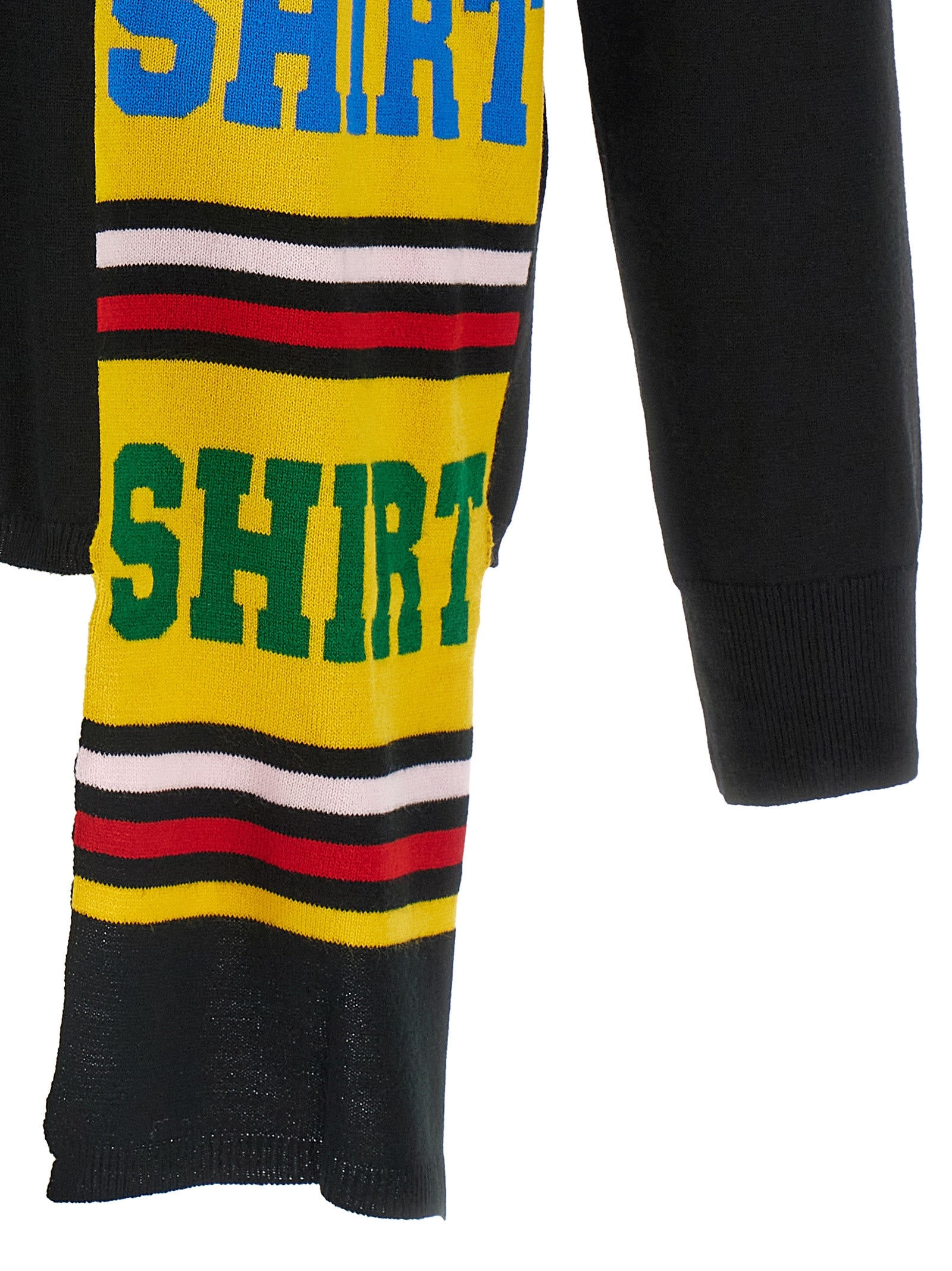 Comme Des Garçons Schwarzer Cardigan aus Acetat