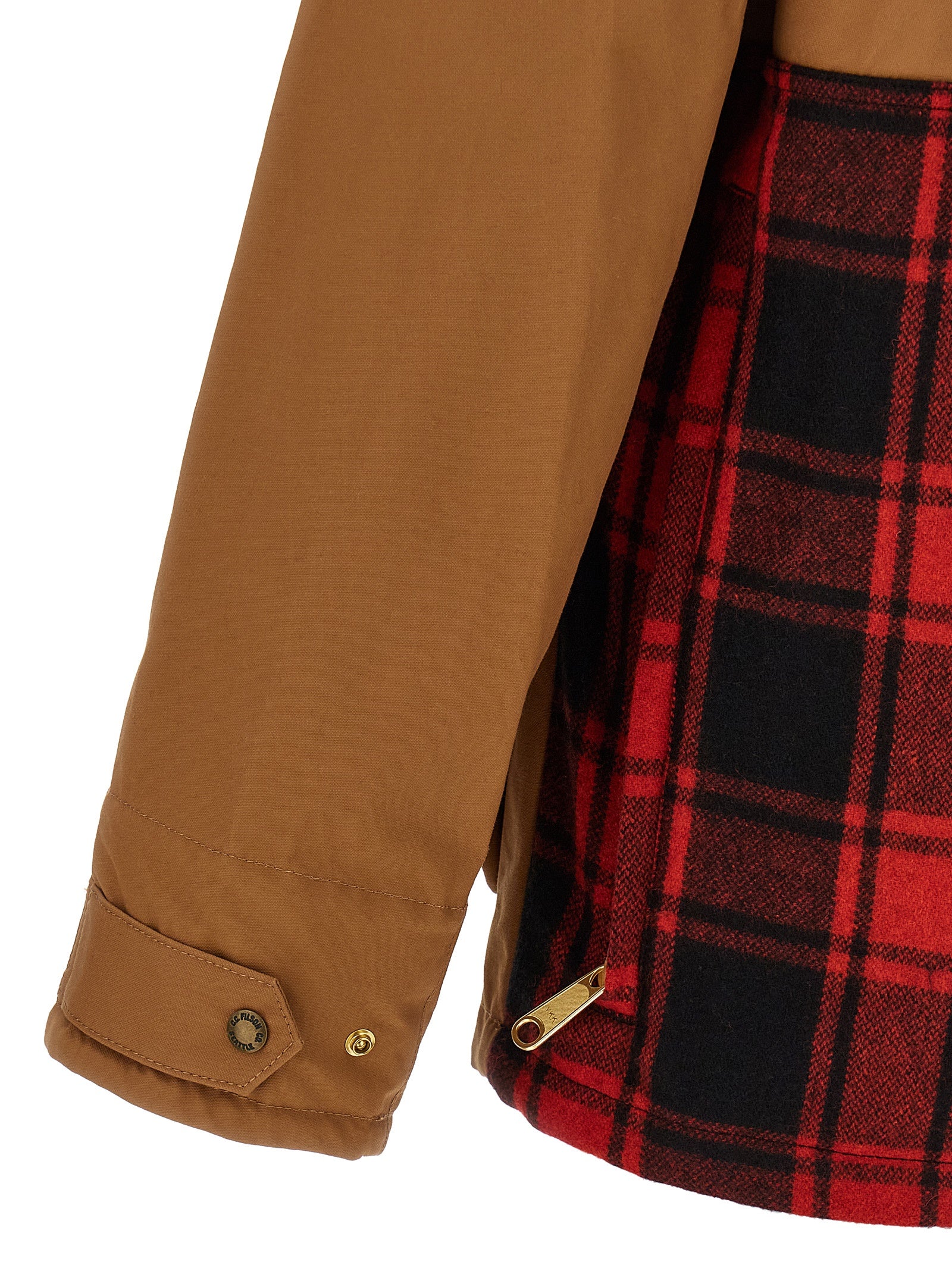 Junya Watanabe Baumwoll-Jacke in Braun